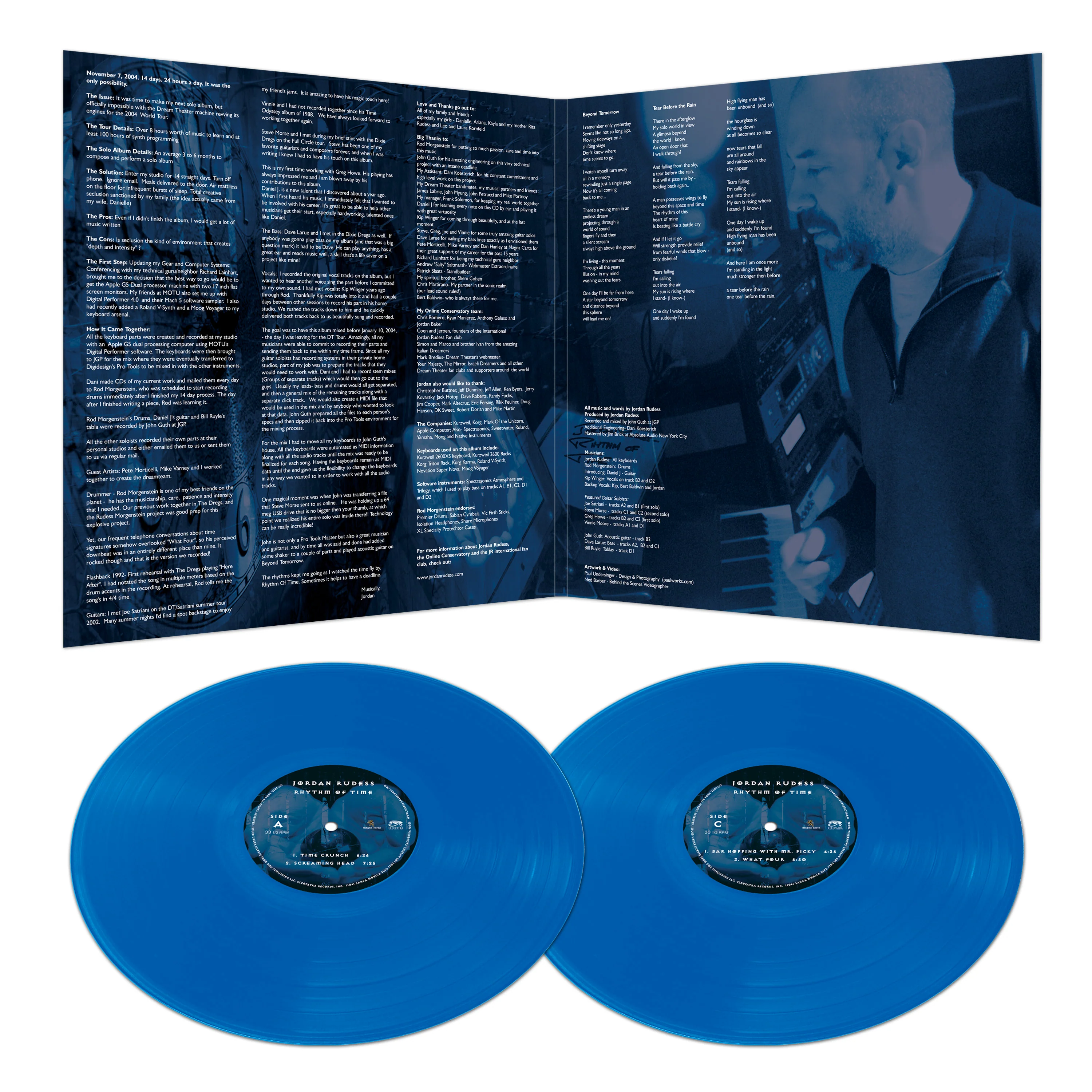 Jordan Rudess - Rhythm of Time (Blue Double Vinyl) - Image 3