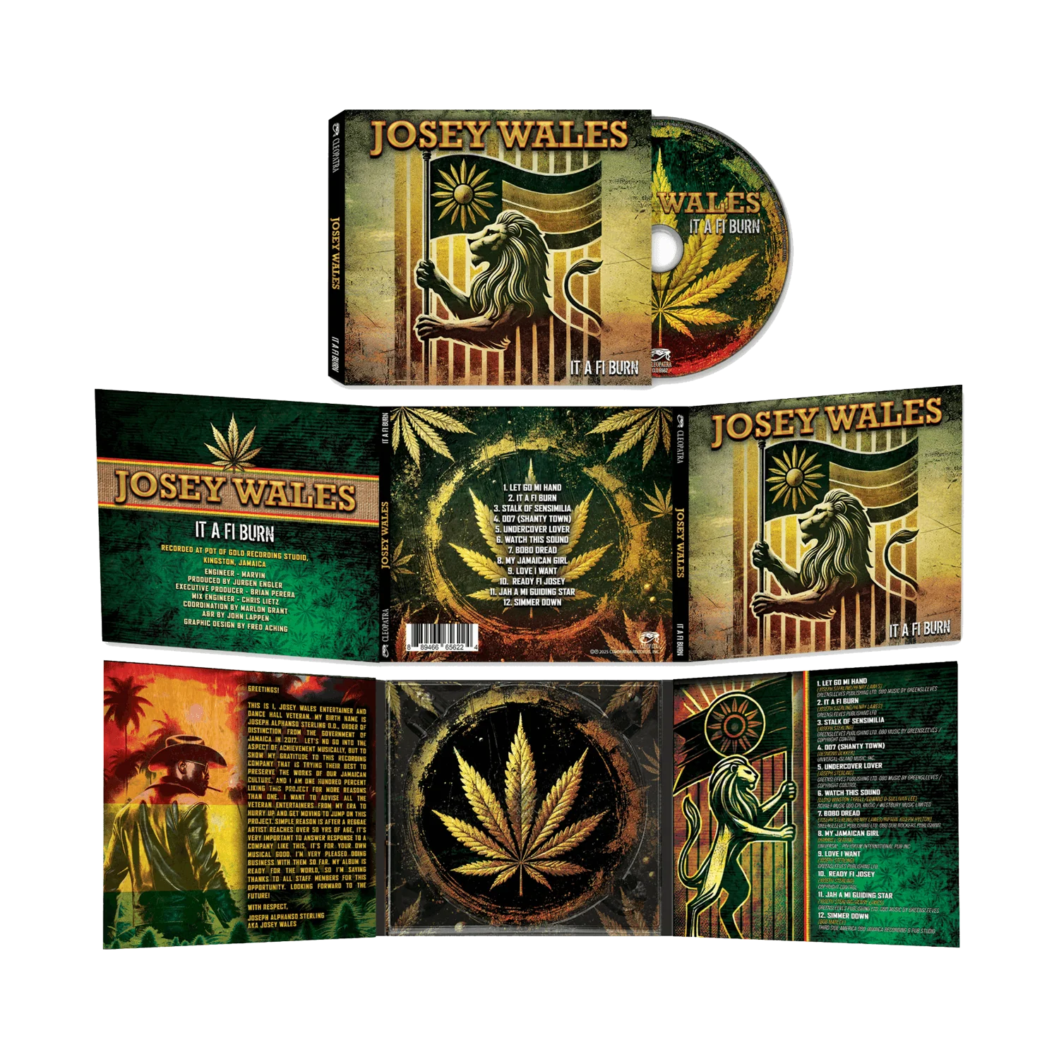Josey Wales - It A Fi Burn (CD) - Image 2