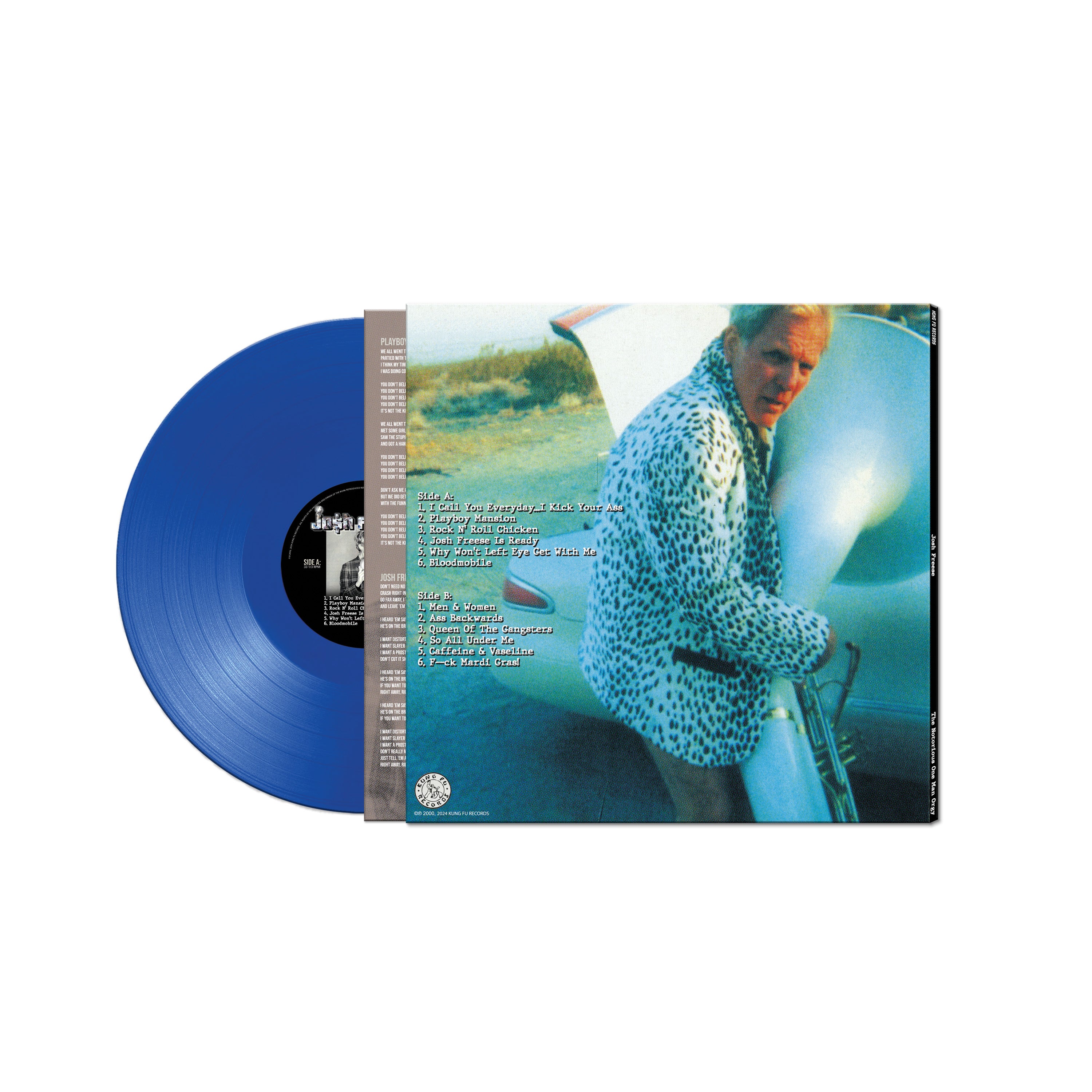 Josh Freese (The Vandals/Foo Fighters/Devo) - The Notorious One Man Orgy (Blue Vinyl) - Image 2