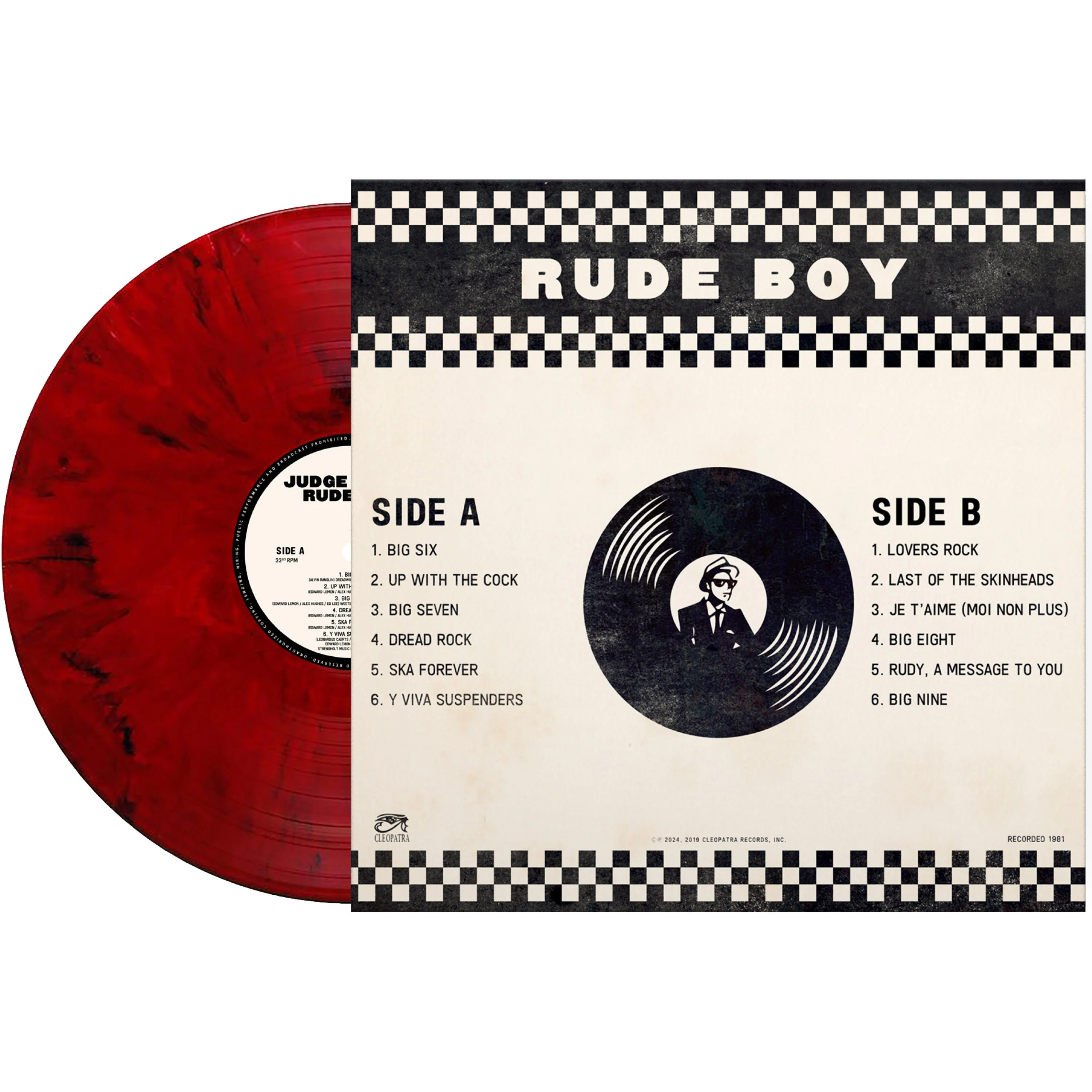 Judge Dread - Rude Boy (Red Marble Vinyl) - Image 2
