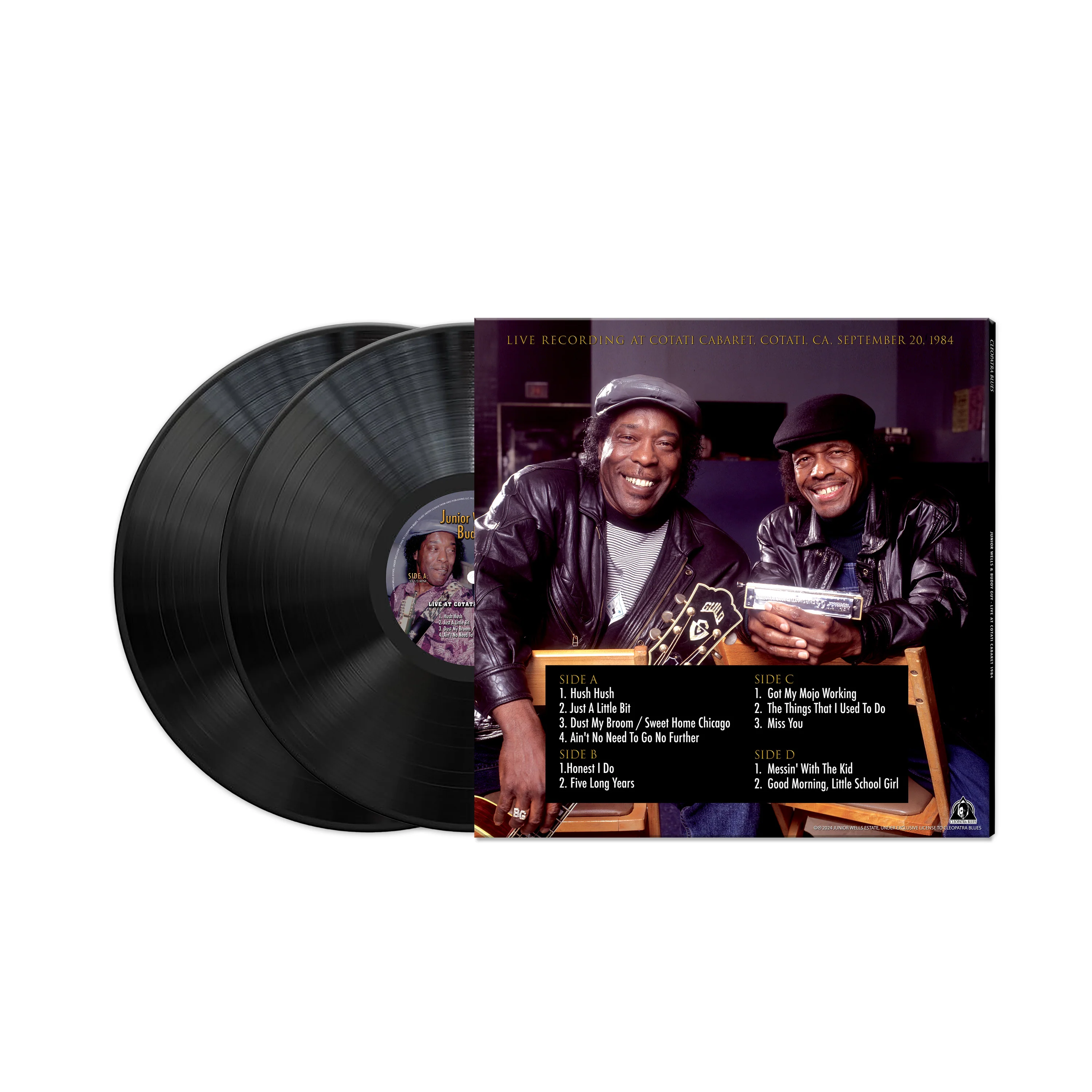 Junior Wells & Buddy Guy - Live At Cotati Cabaret 1984 (Black Double Vinyl) - Image 2