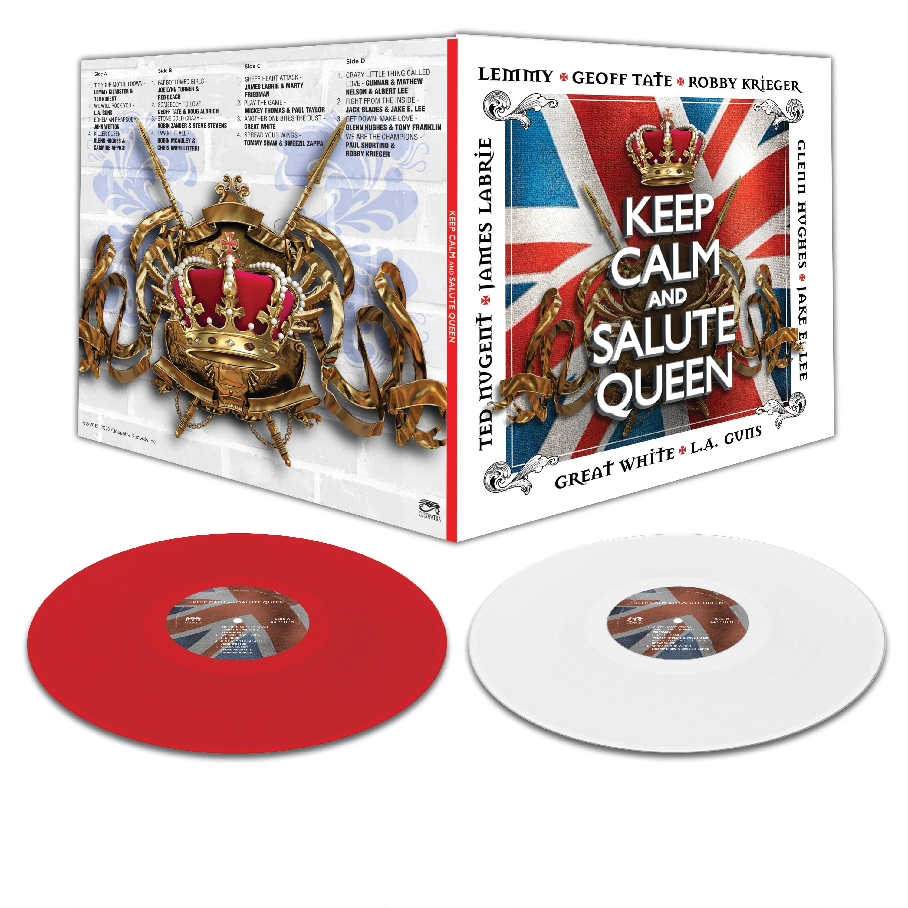 Keep Calm And Salute Queen (Red-White Double Vinyl) - Image 2
