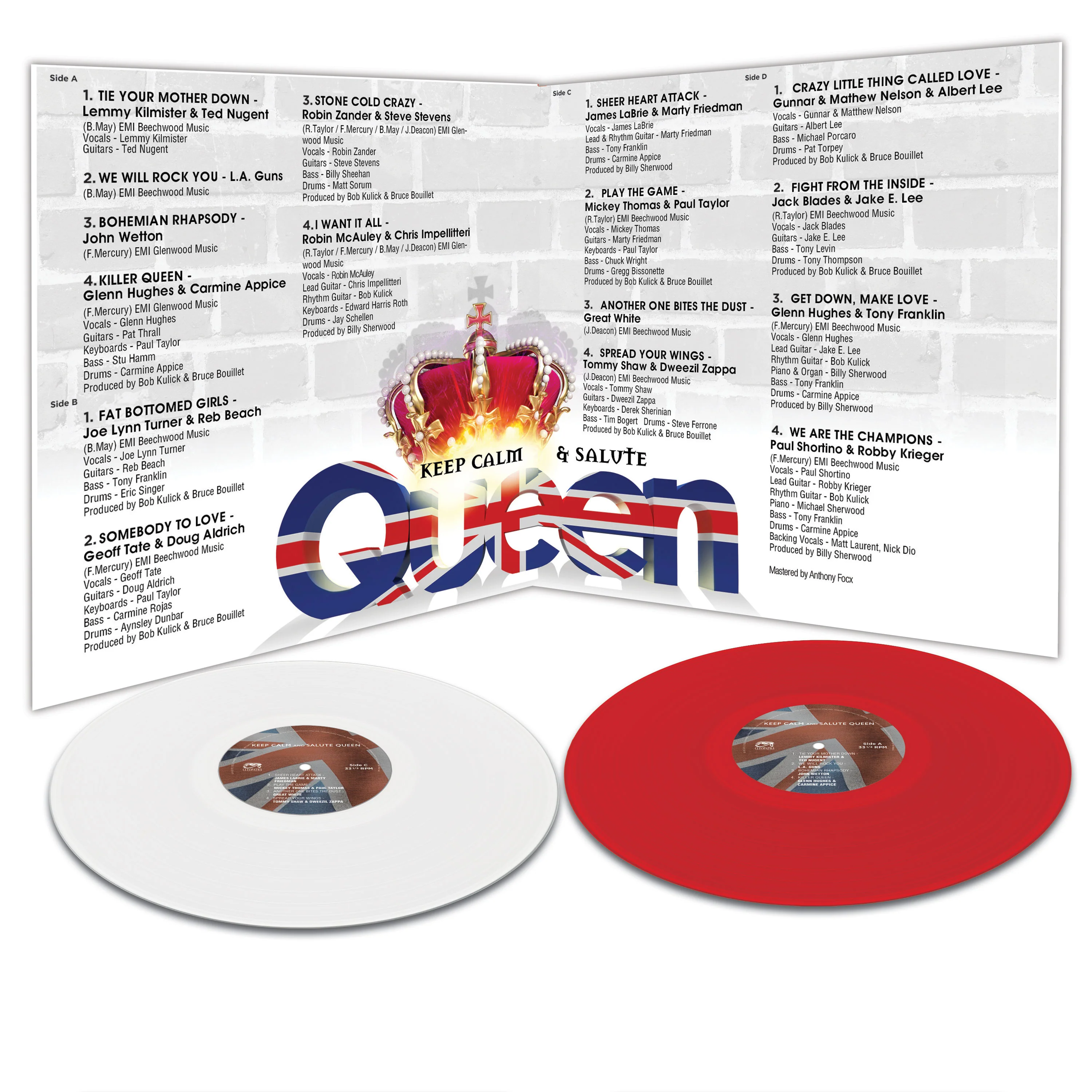Keep Calm And Salute Queen (Red-White Double Vinyl) - Image 3