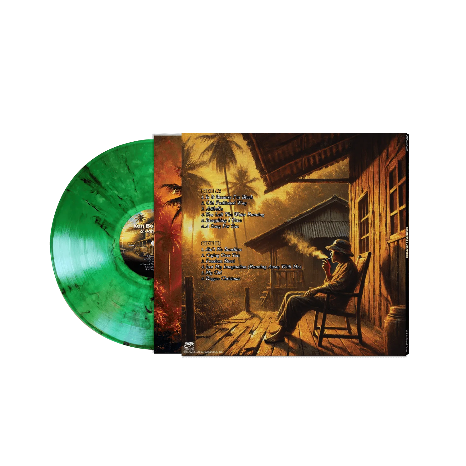 Ken Boothe & Jah Wobble - Old Fashioned Ways (Green Marble Vinyl LP) - Image 2