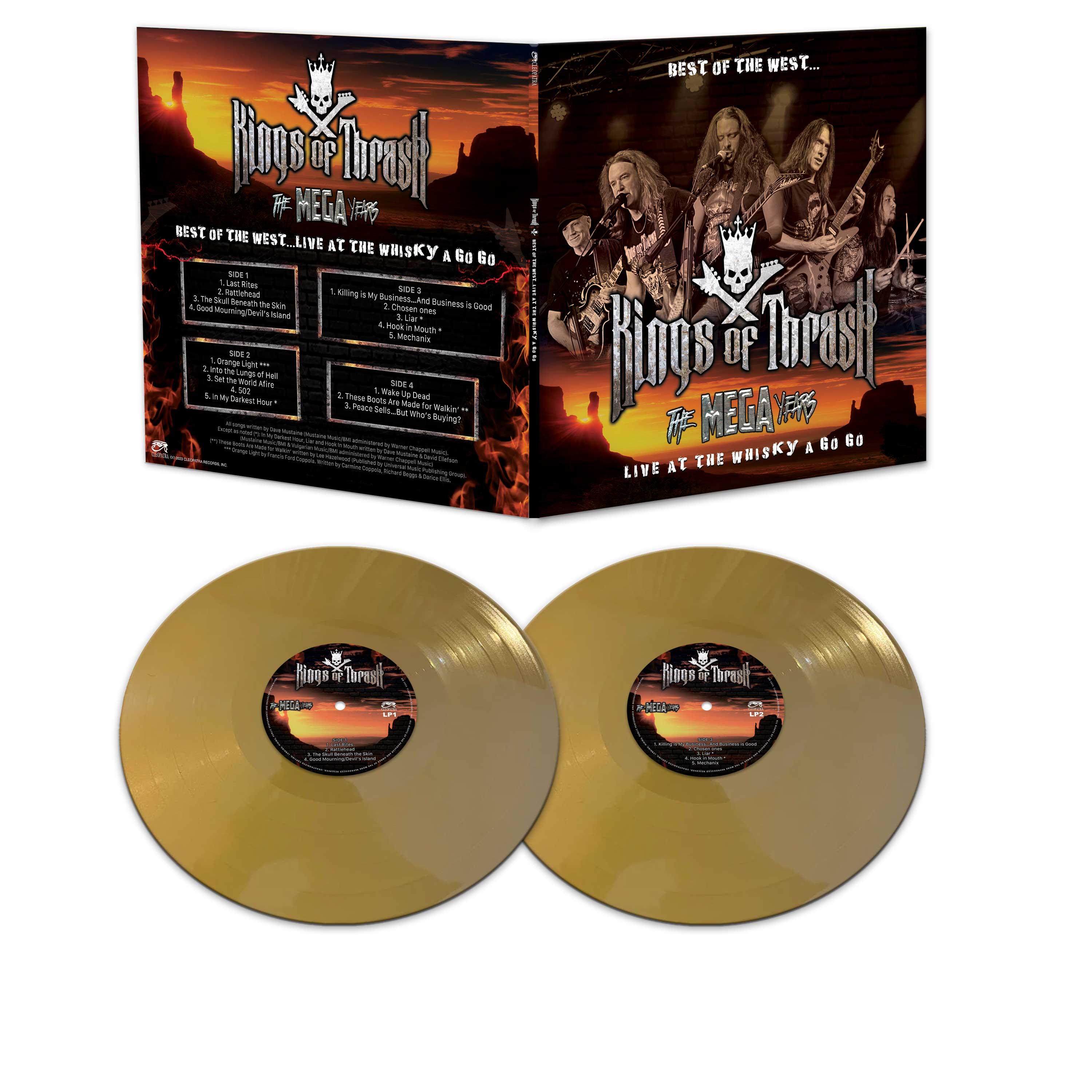 Kings of Thrash – Best Of The West – The Mega Years - Live At The Whisky A Go Go (Gold Double Vinyl) - Image 2