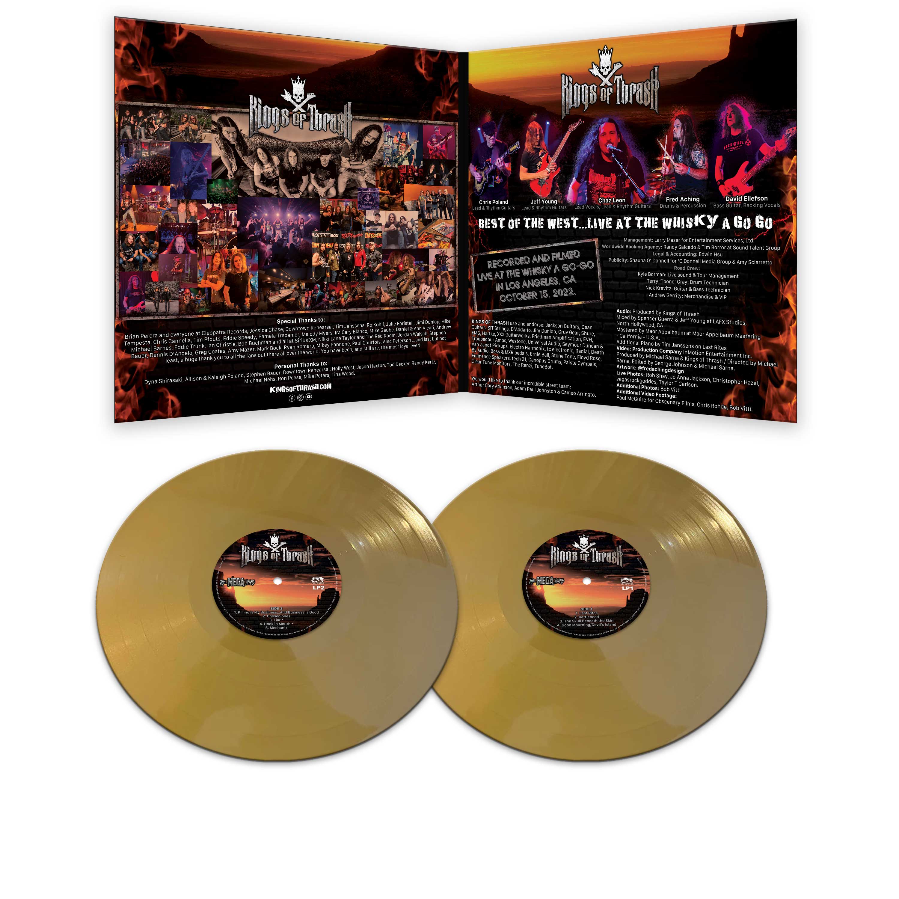 Kings of Thrash – Best Of The West – The Mega Years - Live At The Whisky A Go Go (Gold Double Vinyl) - Image 3