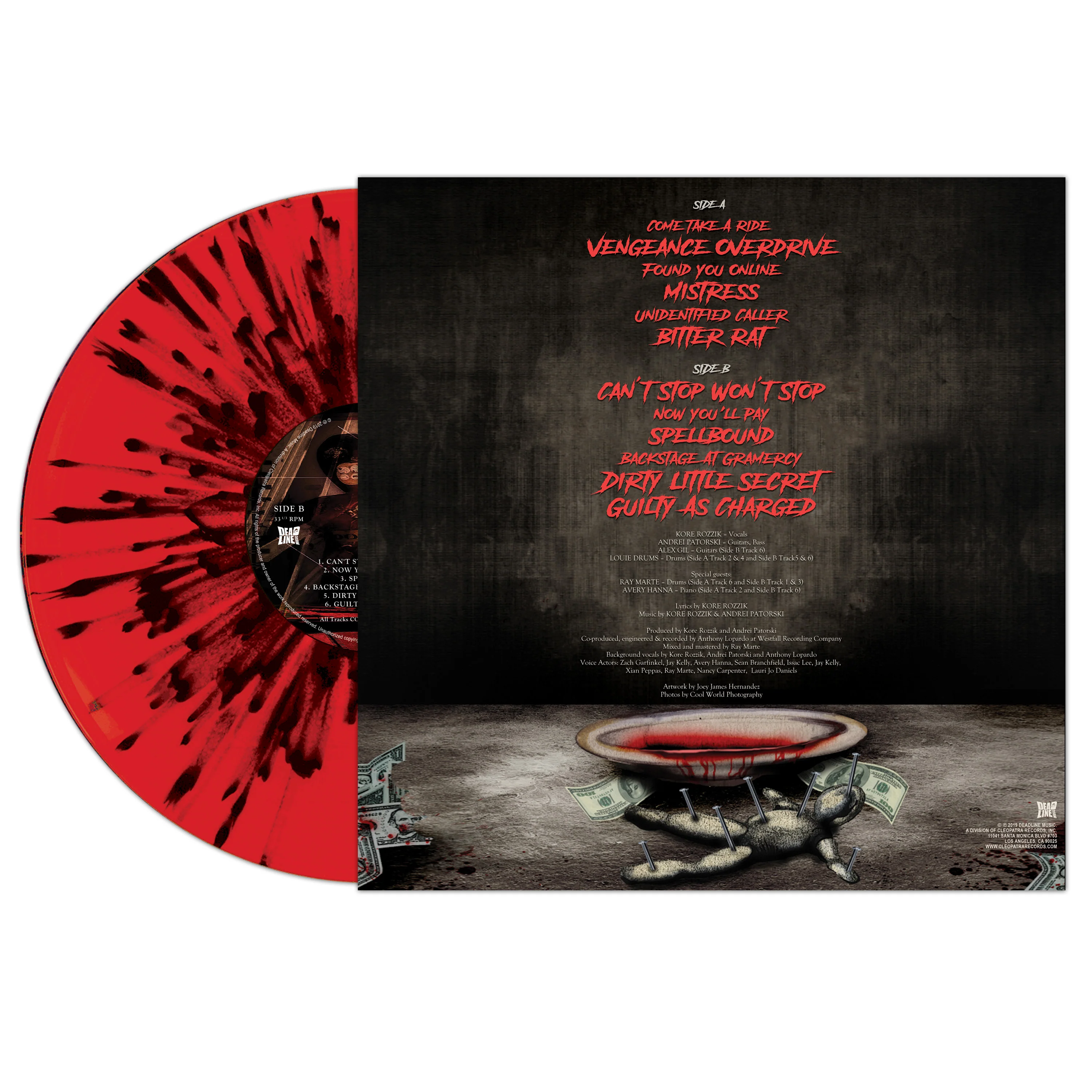 Kore Rozzik - Vengeance Overdrive (Red-Black Splatter Vinyl) - Image 2