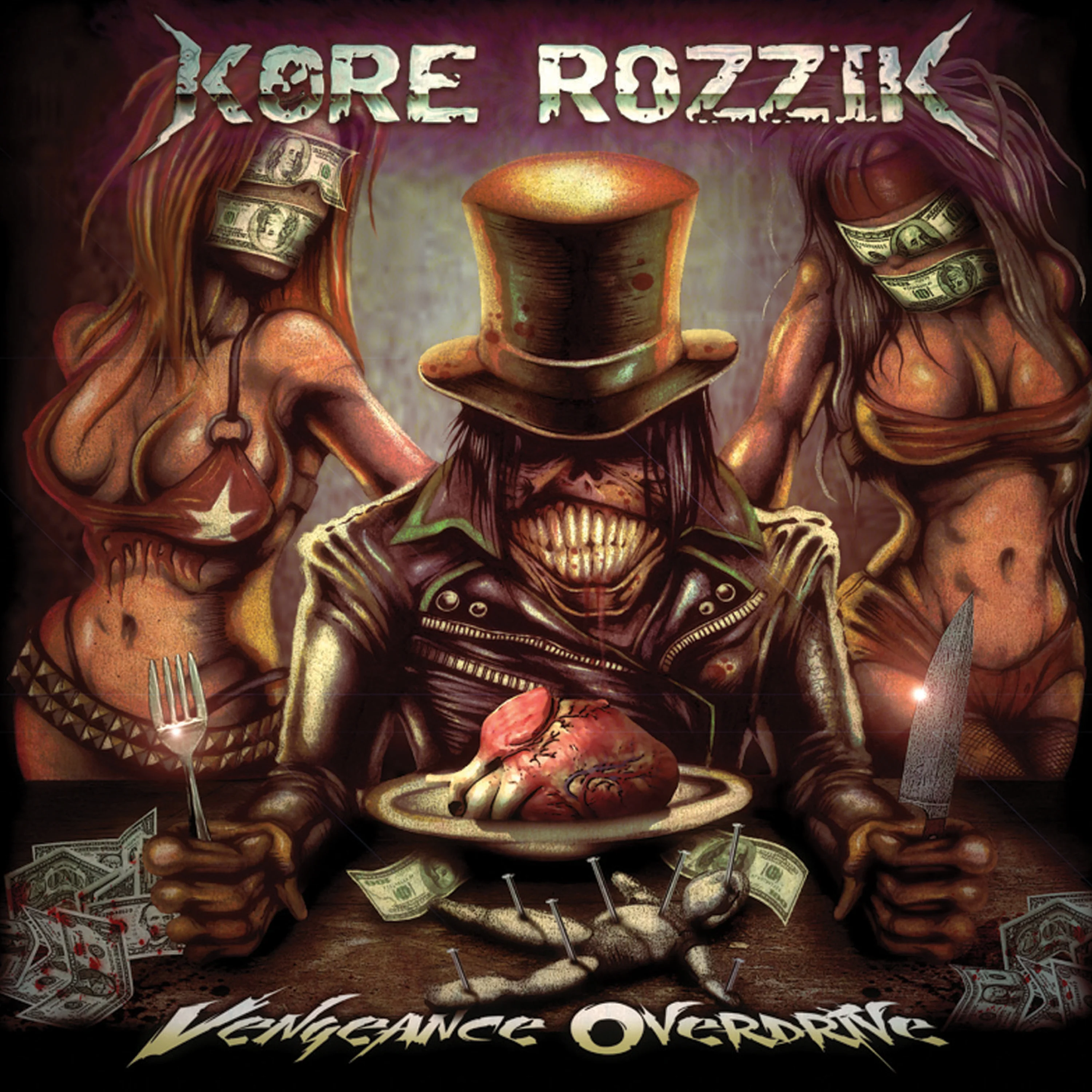 Kore Rozzik - Vengeance Overdrive (Red-Black Splatter Vinyl) - Image 3