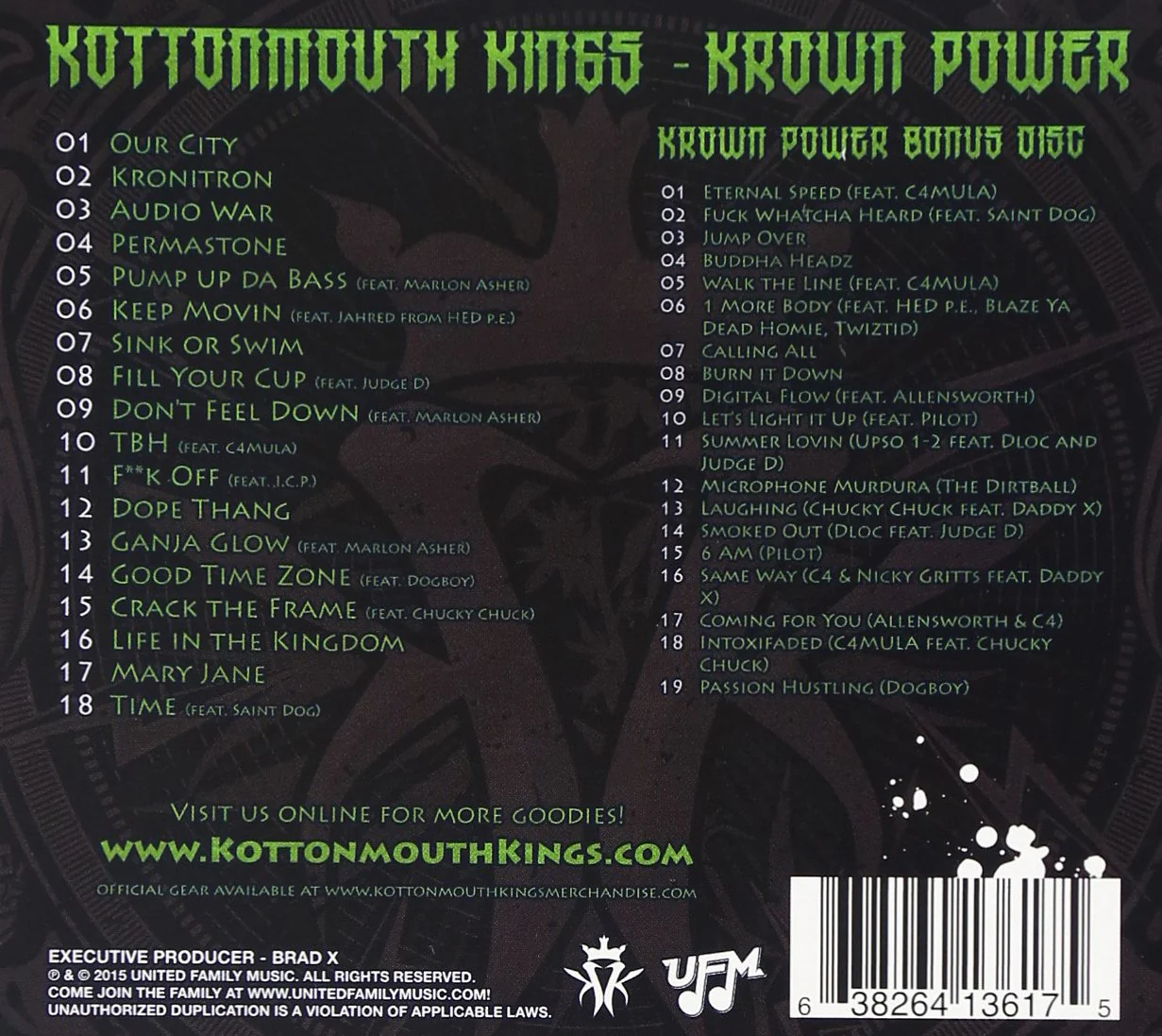 Kottonmouth Kings - Krown Power (2 CD) - Image 2