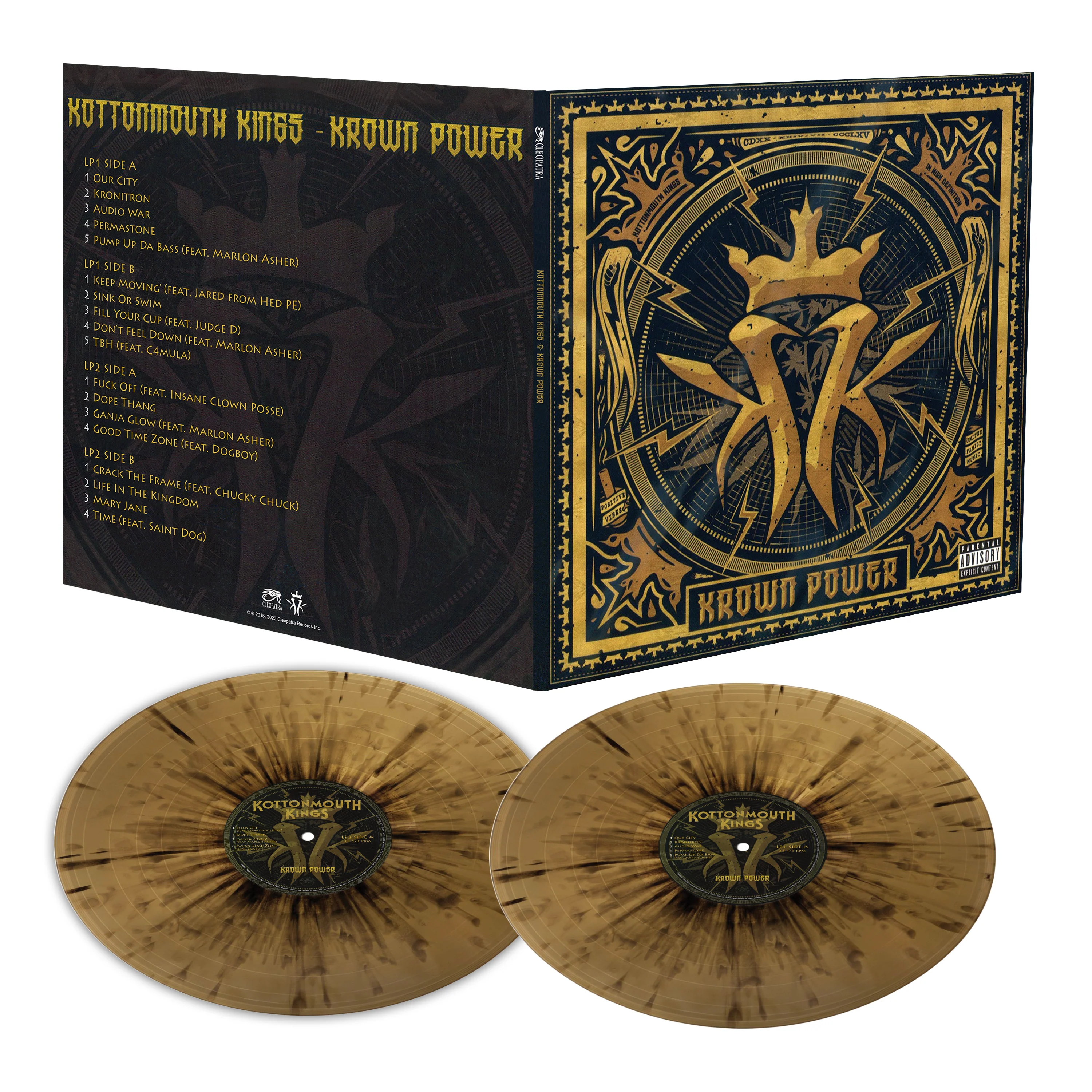 Kottonmouth Kings – Krown Power (Black-Gold Splatter Double Vinyl) - Image 2