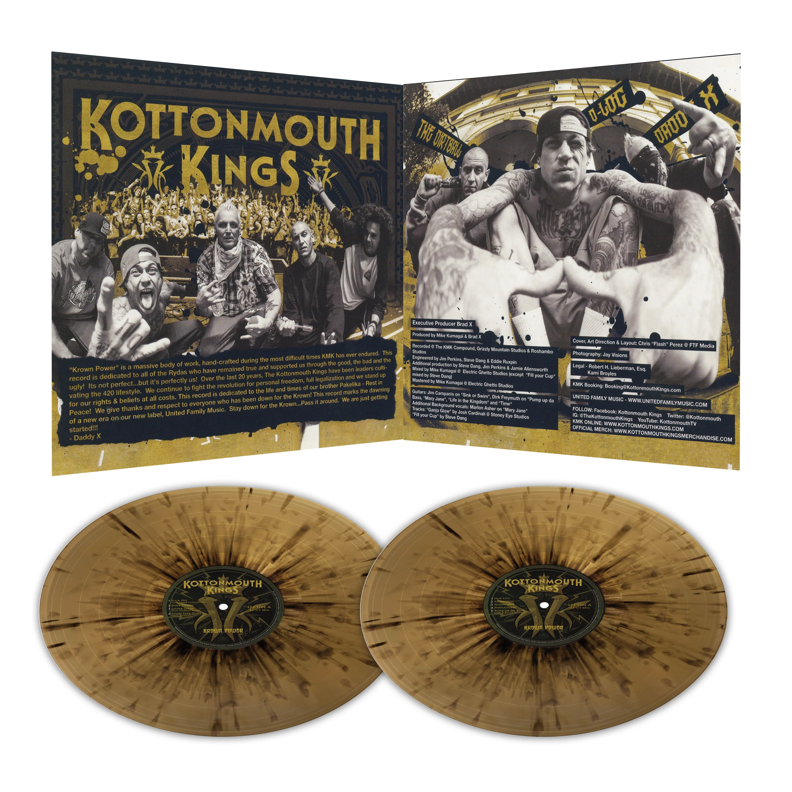 Kottonmouth Kings – Krown Power (Black-Gold Splatter Double Vinyl) - Image 3