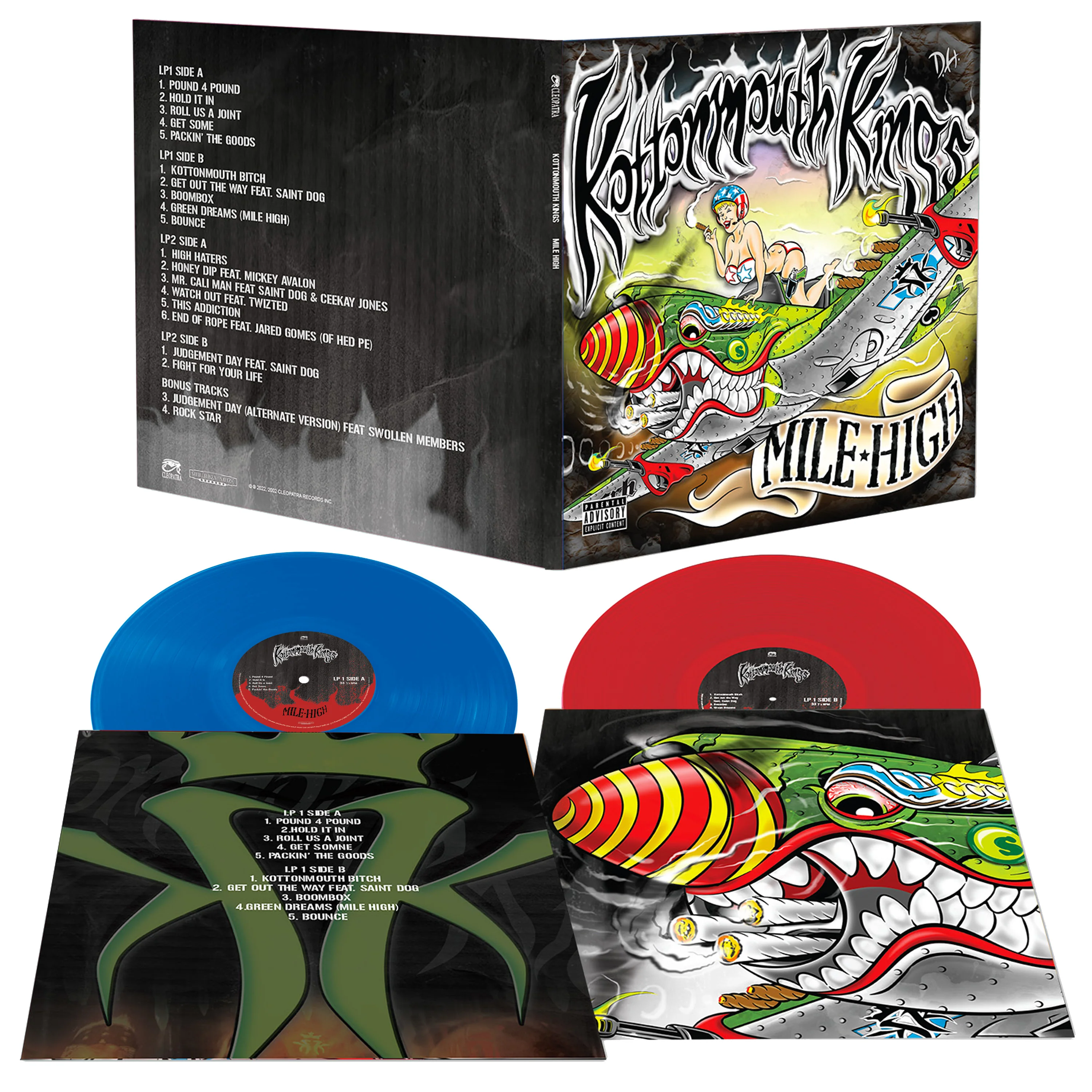 Kottonmouth Kings - Mile High - Deluxe Edition (Red-Blue Double Vinyl) - Image 2