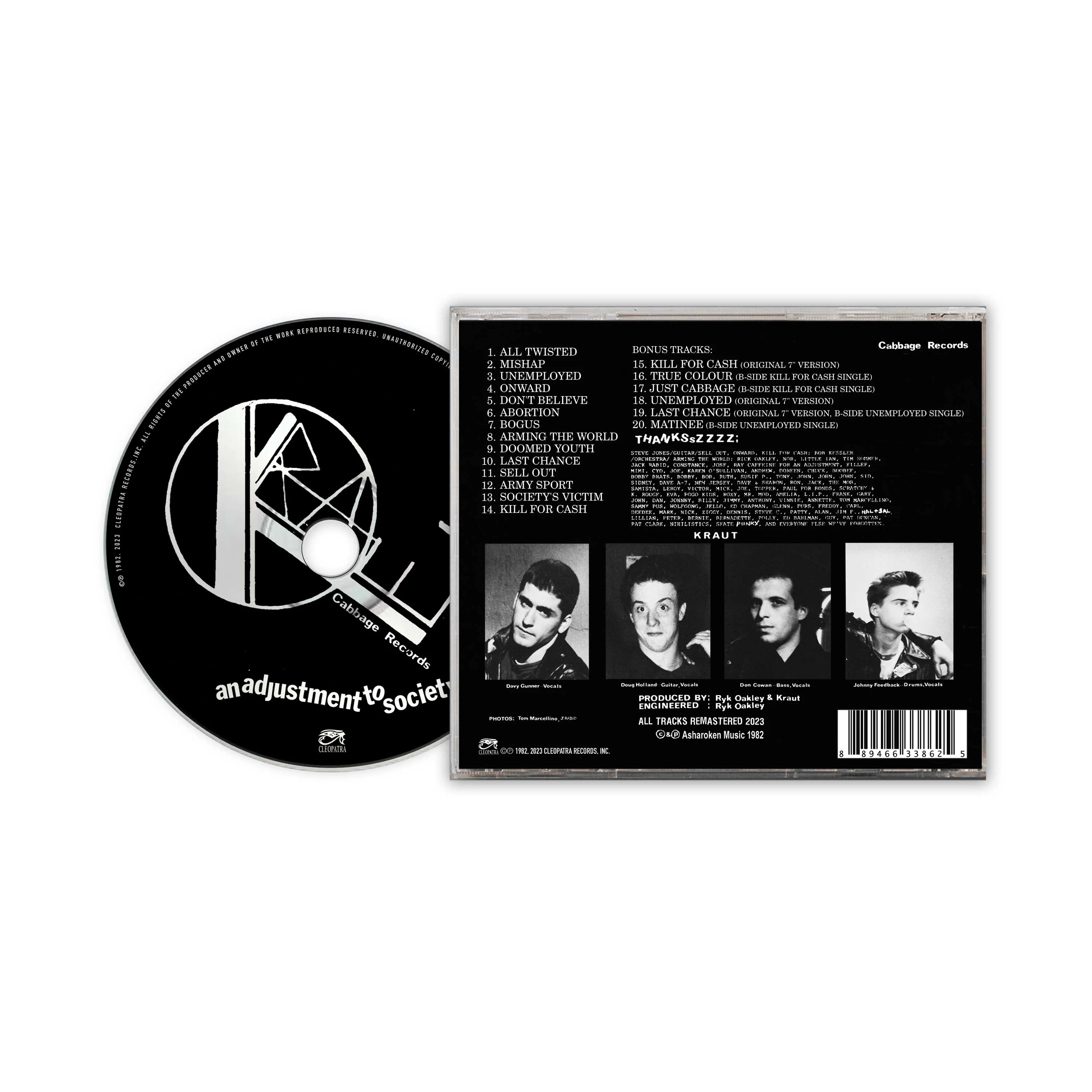 Kraut - An Adjustment To Society (CD) - Image 2