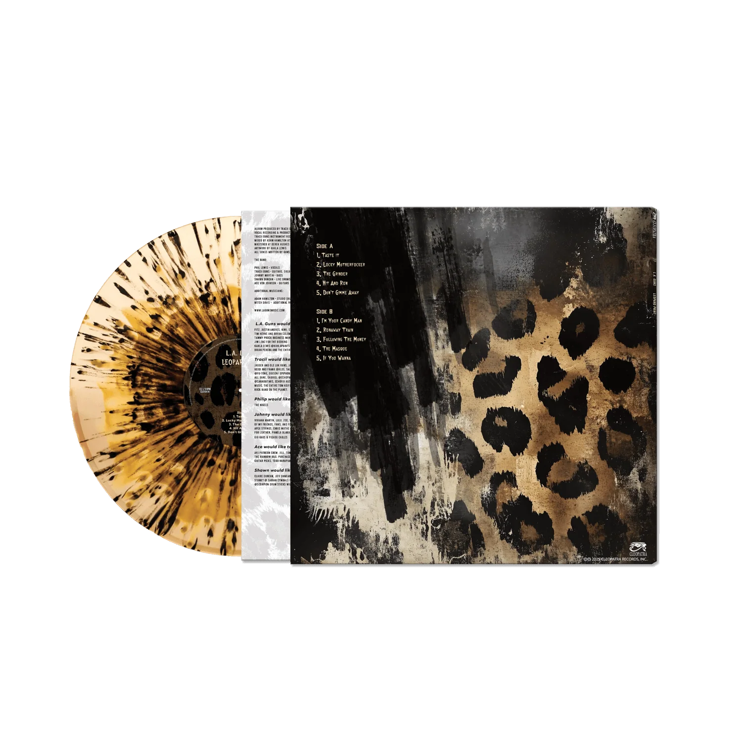 L.A. Guns - Leopard Skin (Clear/Gold/Black/ Haze Splatter Vinyl LP) - Image 2