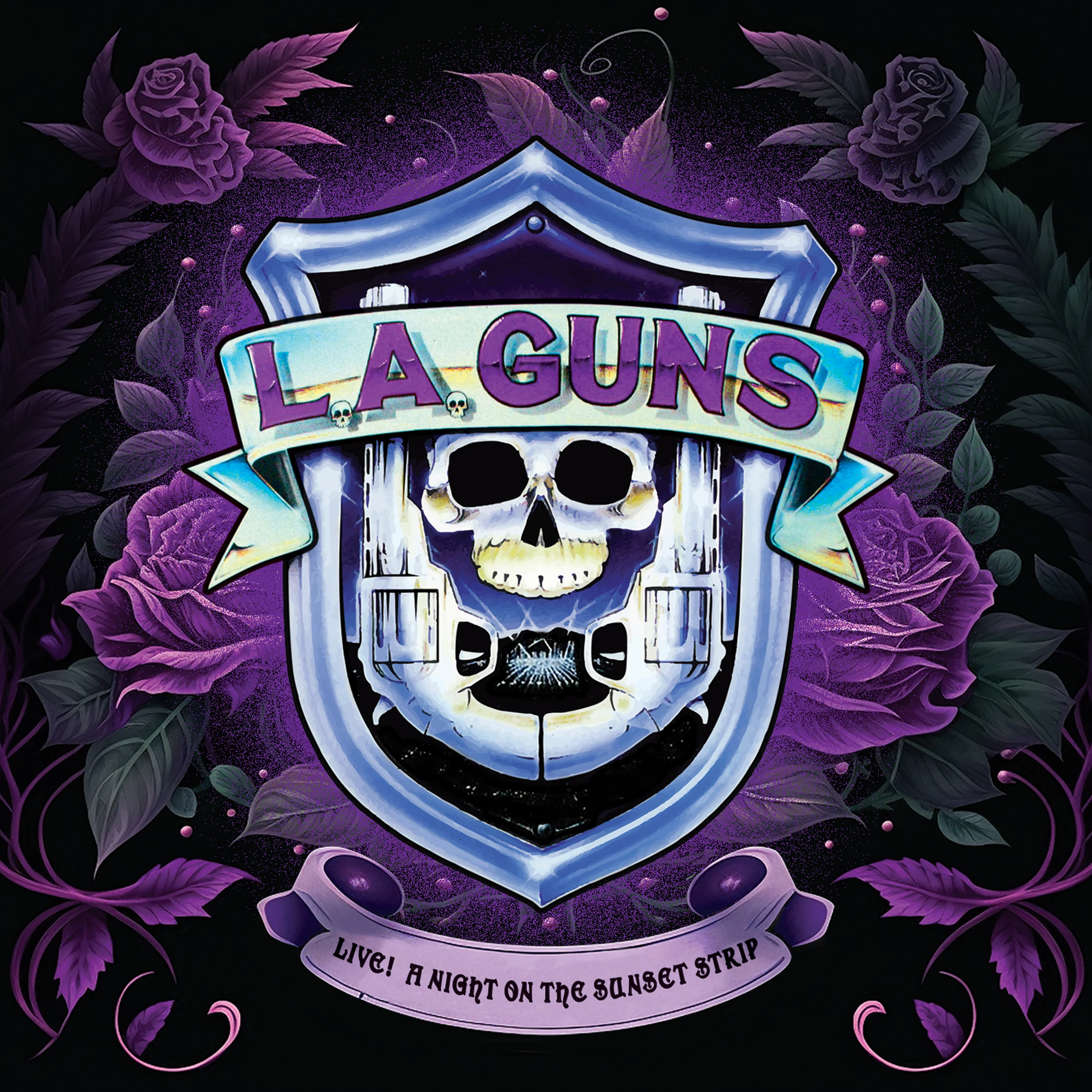 L.A. Guns - Live! A Night On The Sunset Strip (Purple Marble Vinyl) - Image 3