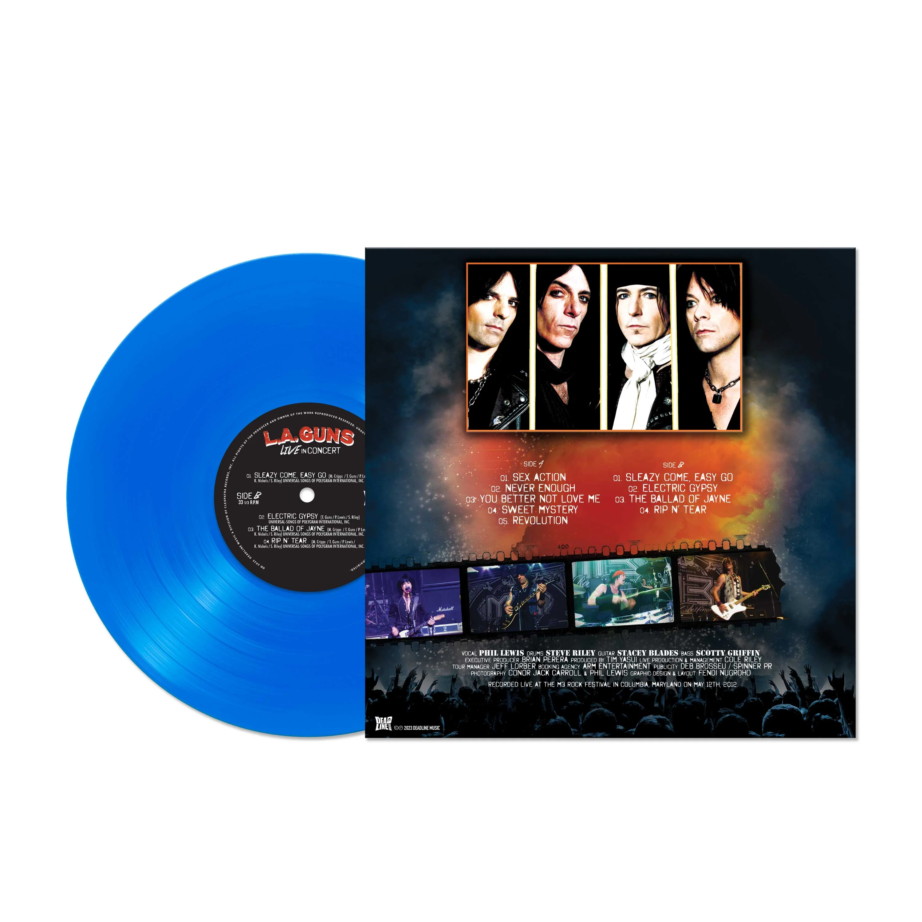 L.A. Guns - Live In Concert (Blue Vinyl) - Image 2
