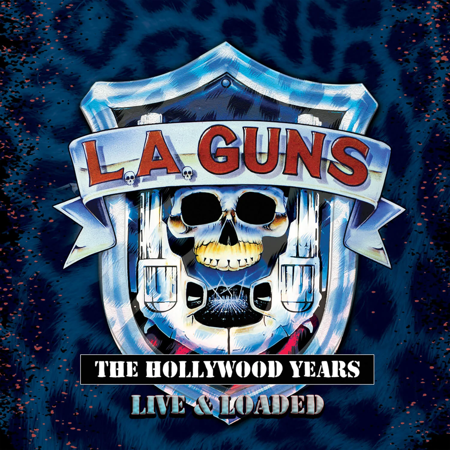 L.A. Guns - The Hollywood Years - Live & Loaded (Blue Marble Vinyl LP) - Image 3