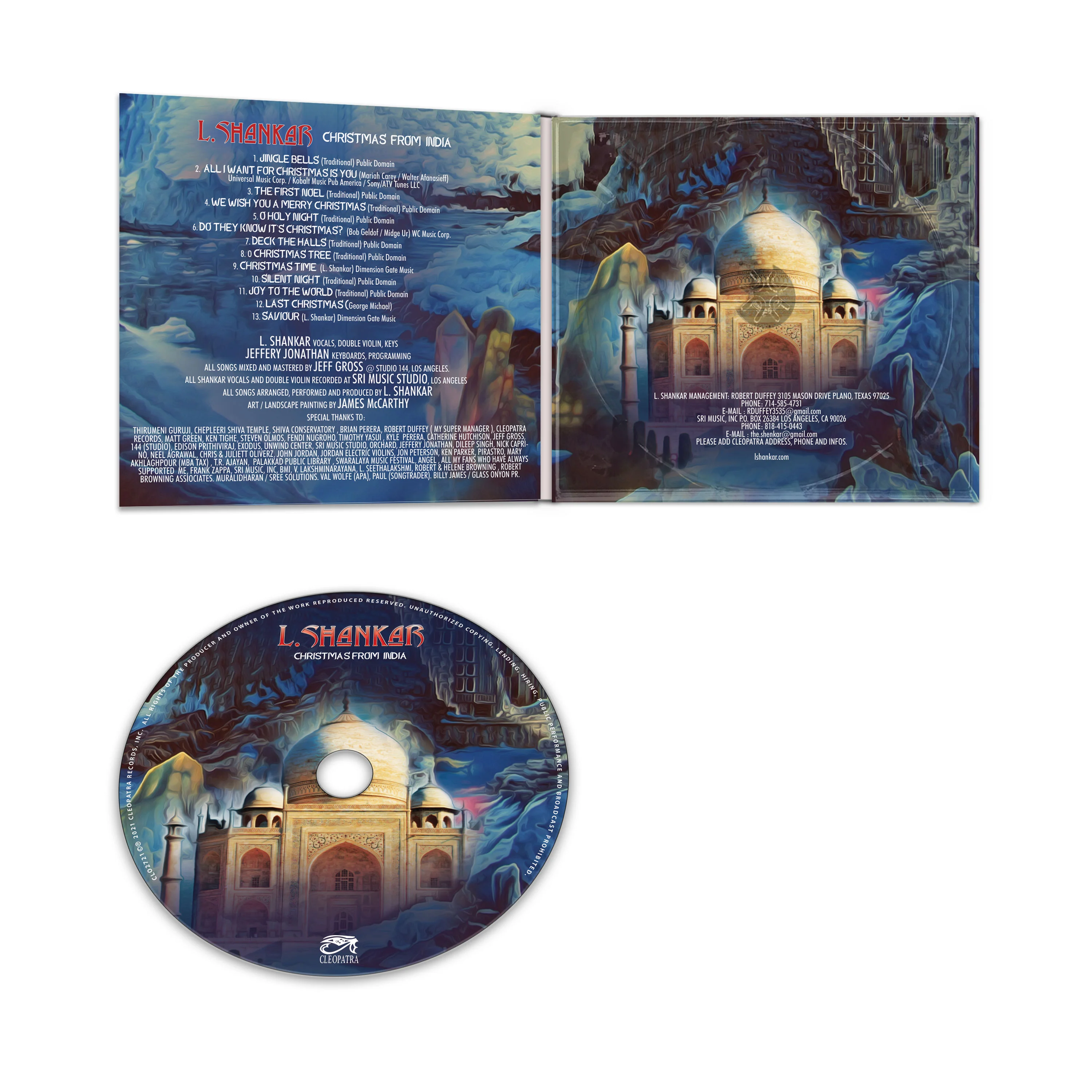 L. Shankar - Christmas From India (CD) - Image 3