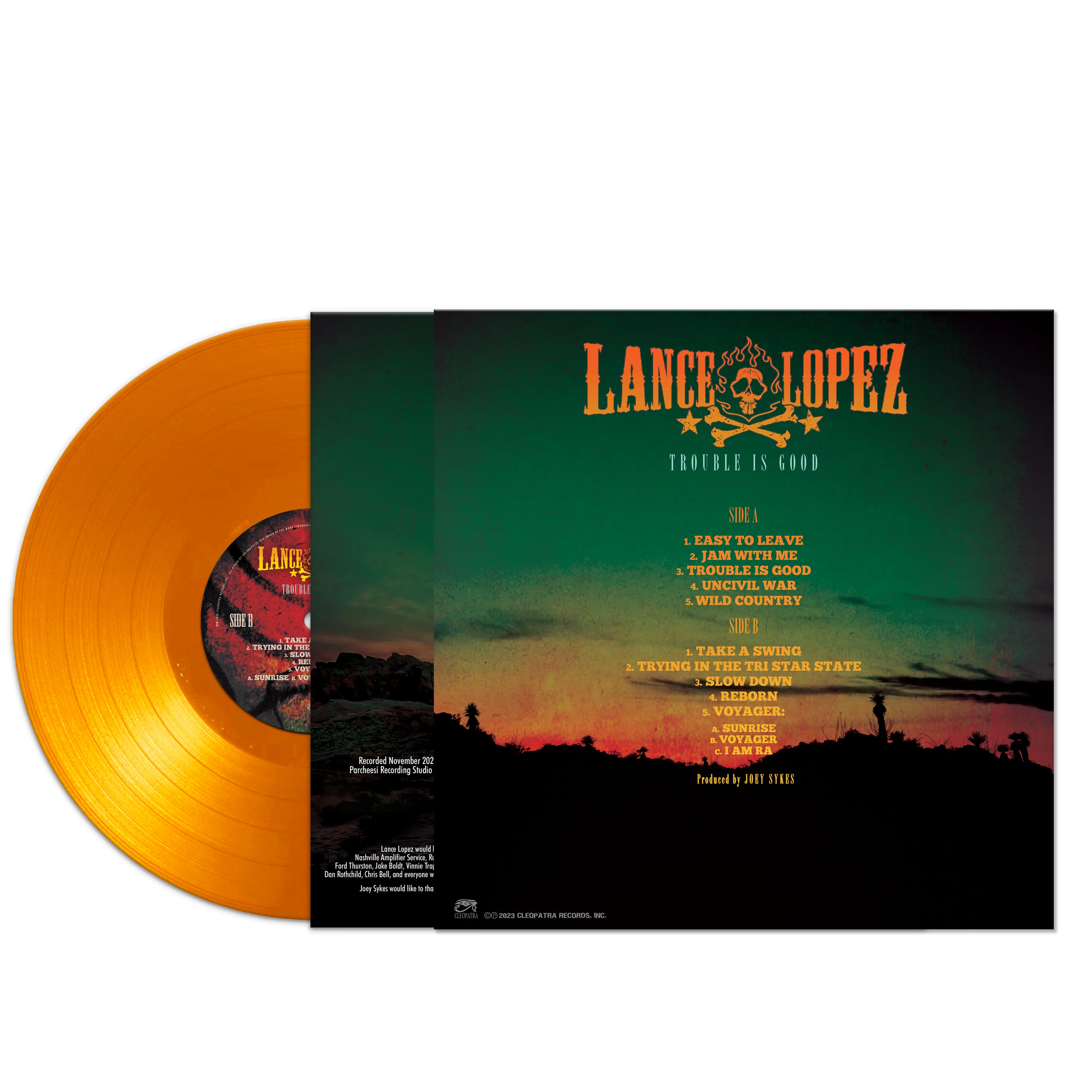 Lance Lopez - Trouble Is Good (Orange Vinyl) - Image 2