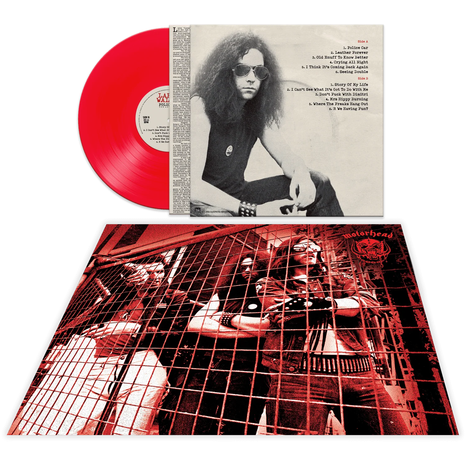 Larry Wallis - Police Car: The Anthology (Red Vinyl + Poster) - Image 2