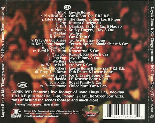 Layzie Bone & Mo Thugs Records Presents 100% Pure Thug Tour (CD + DVD)Fat Joe Mac 10 E-40 - Image 2