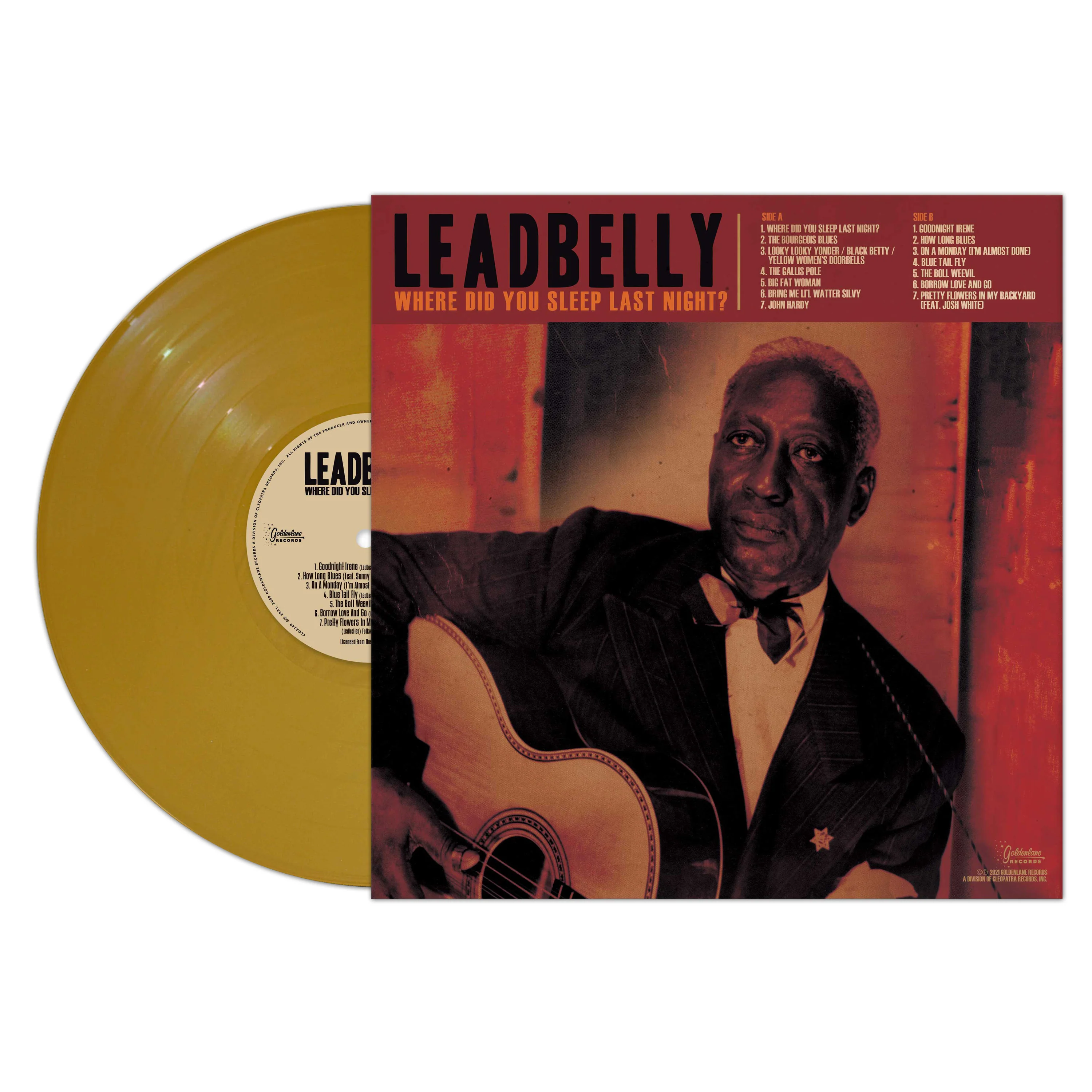 Leadbelly - Where Did You Sleep Last Night? (Limited Edition Gold Vinyl) - Image 2
