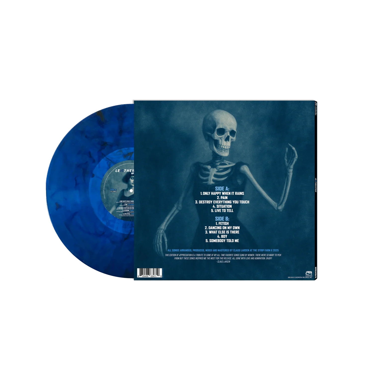 Leæther Strip - Æppreciation VIII (Blue Marble Vinyl LP) - Image 2
