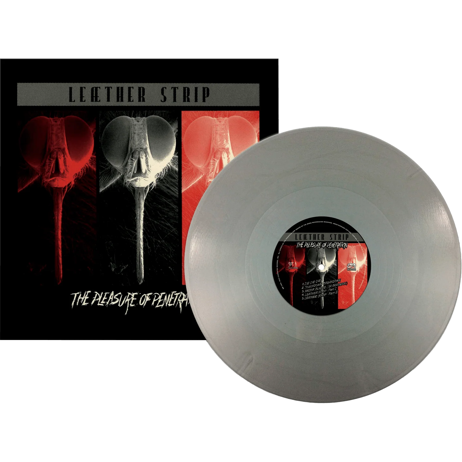Leæther Strip - The Pleasure Of Penetration (Silver Vinyl) - Image 2