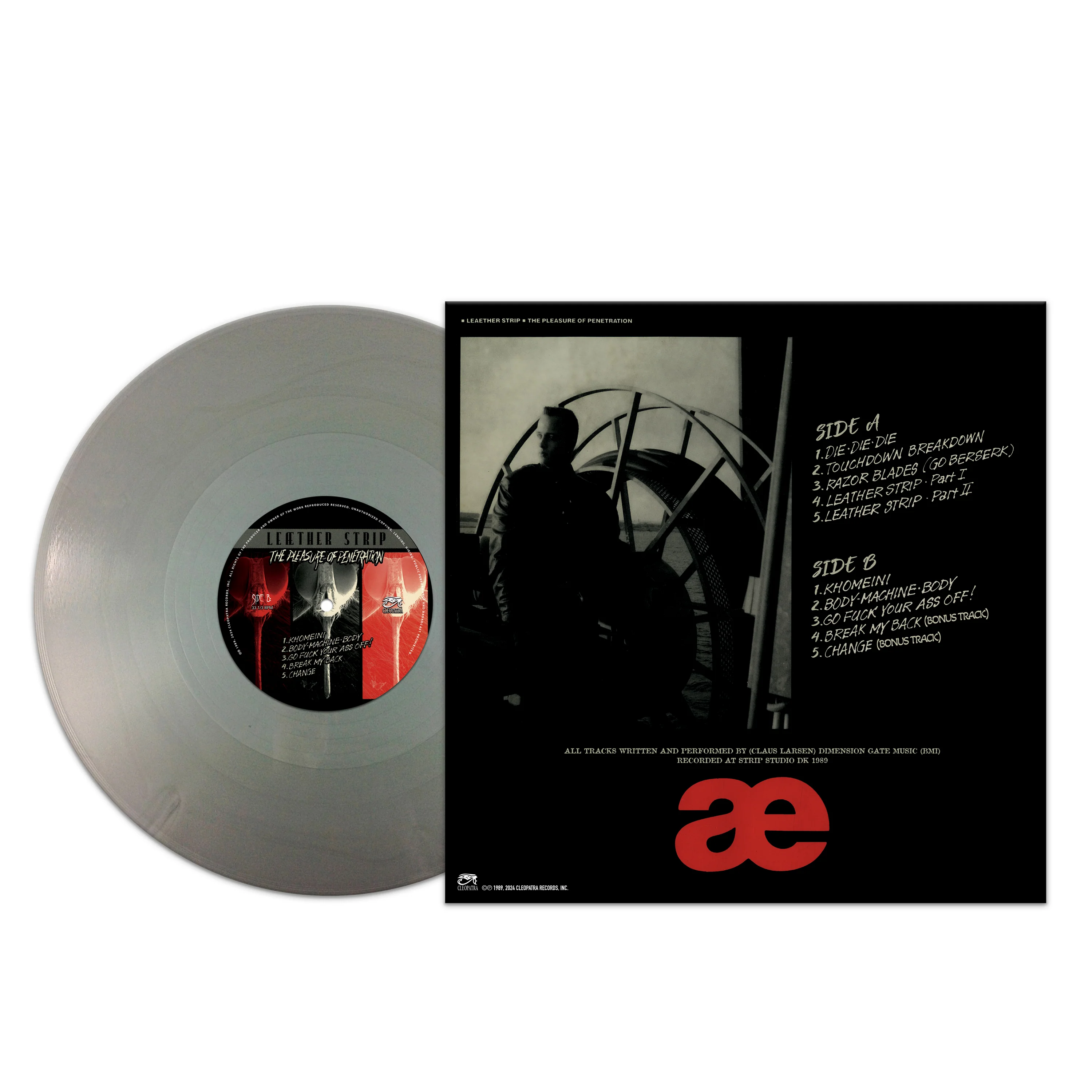 Leæther Strip - The Pleasure Of Penetration (Silver Vinyl) - Image 3
