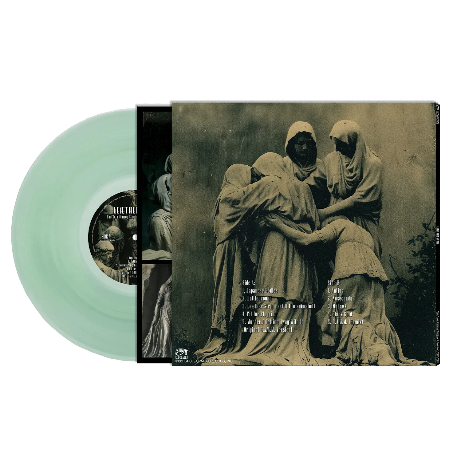 Leæther Strip - The Zoth Ommog Singles & Rarities 1989-1991 (Coke Bottle Green Vinyl) - Image 2