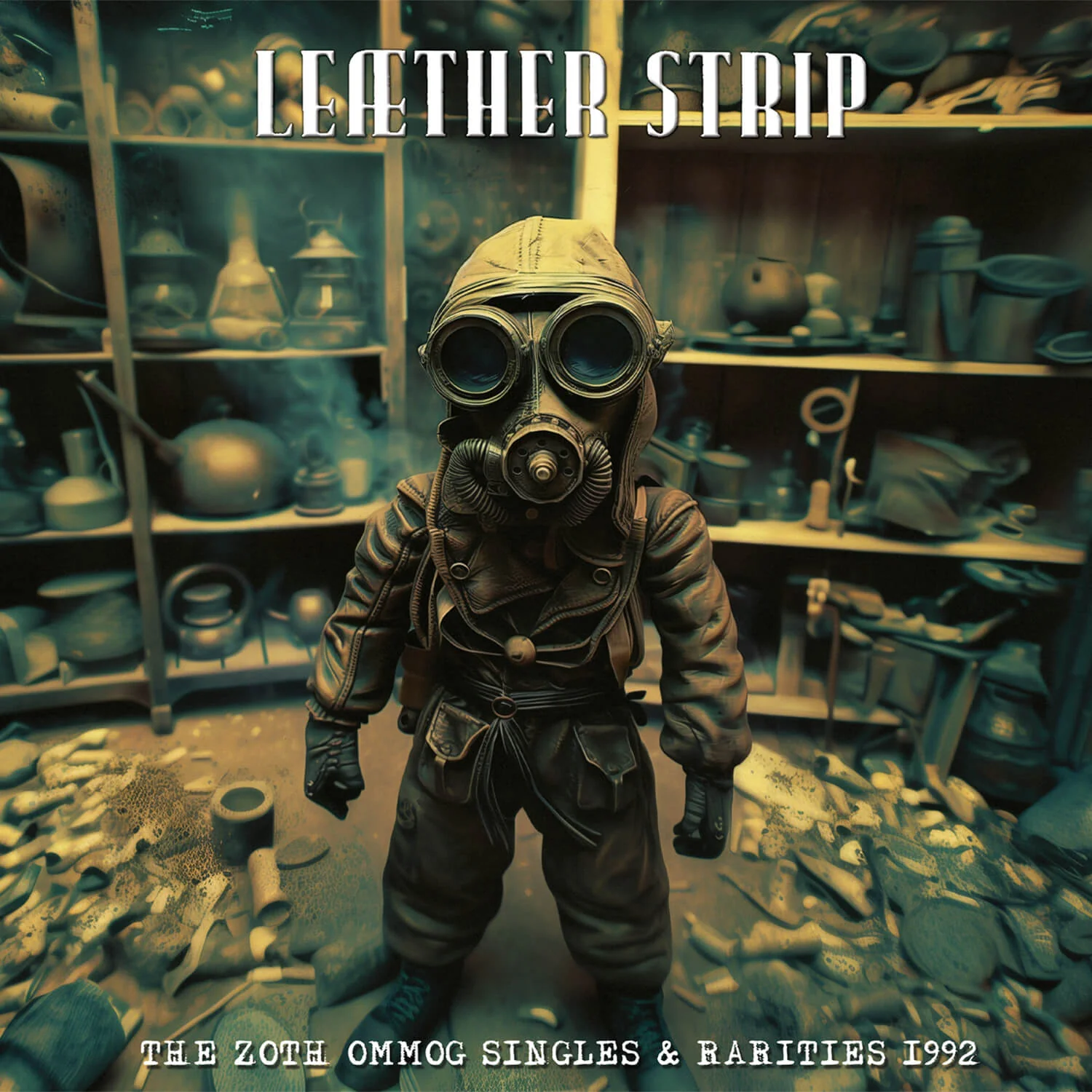 Leæther Strip - The Zoth Ommog Singles & Rarities 1992 (Green Marble Vinyl) - Image 3