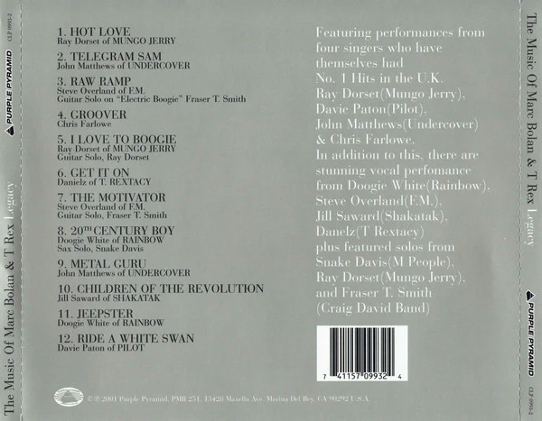 Legacy: The Music Of Marc Bolan & T. Rex (CD) - Image 3