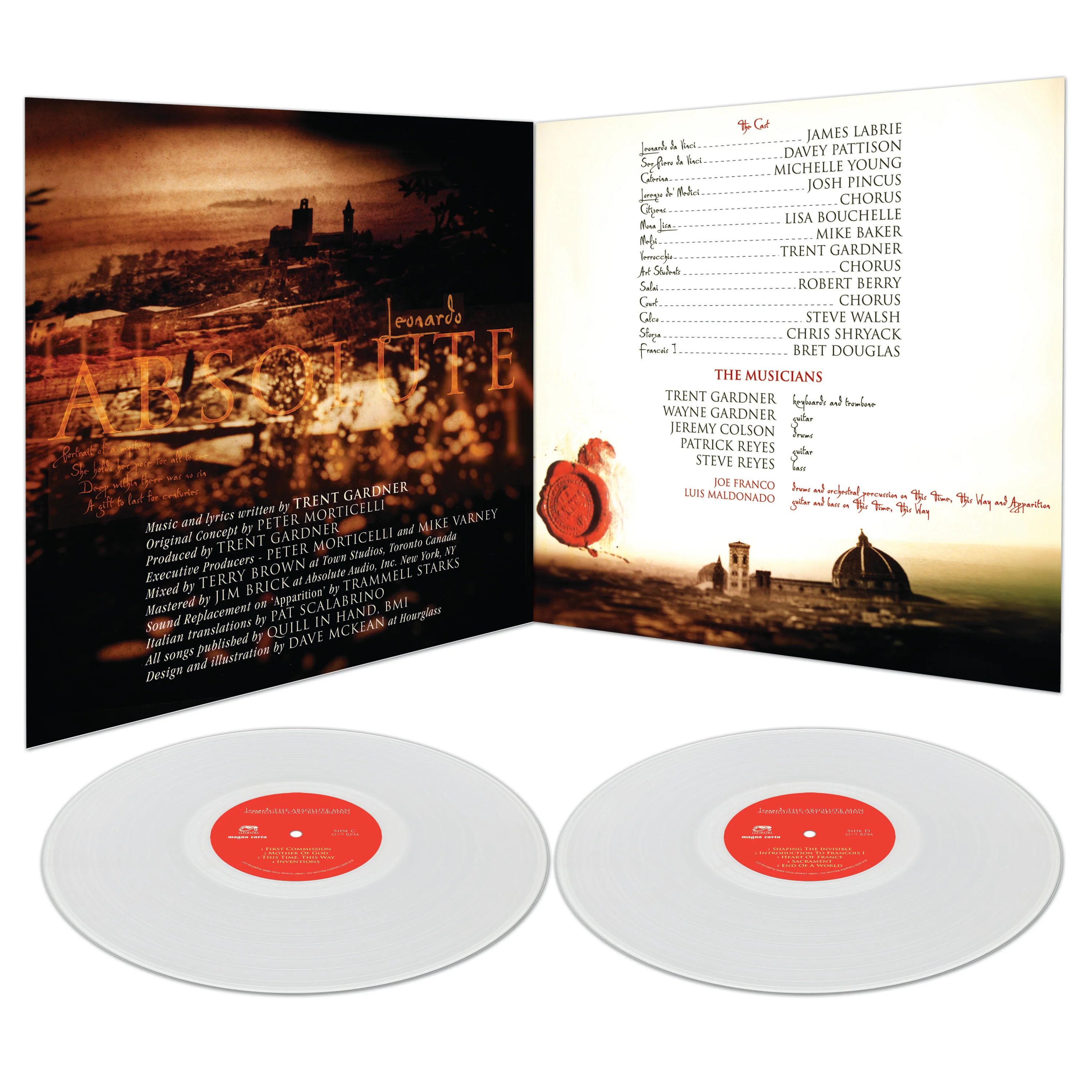 Leonardo - The Absolute Man (Original Cast Recording) (Clear Double Vinyl) - Image 3