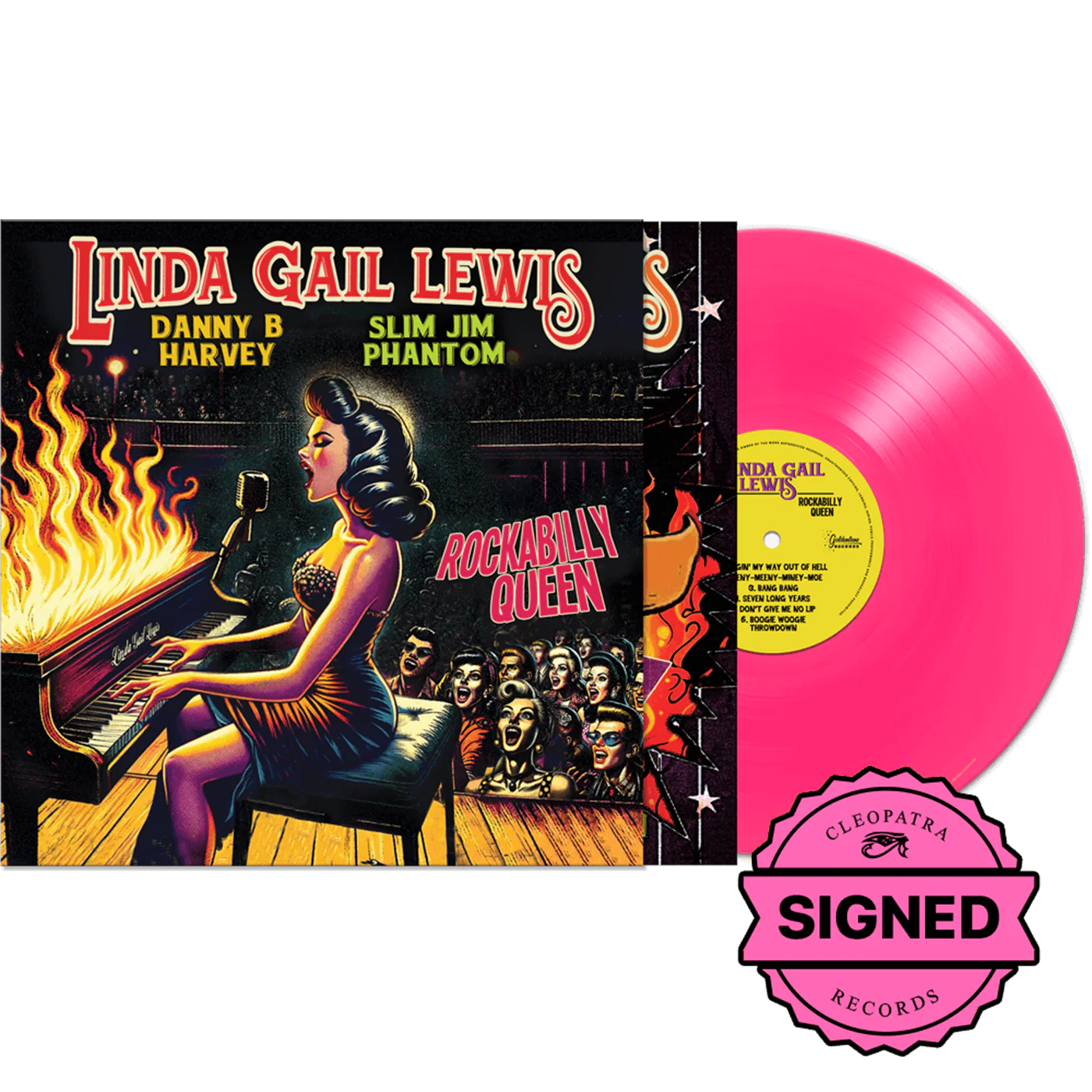 Linda Gail Lewis - Rockabilly Queen (Pink Vinyl) - Image 3