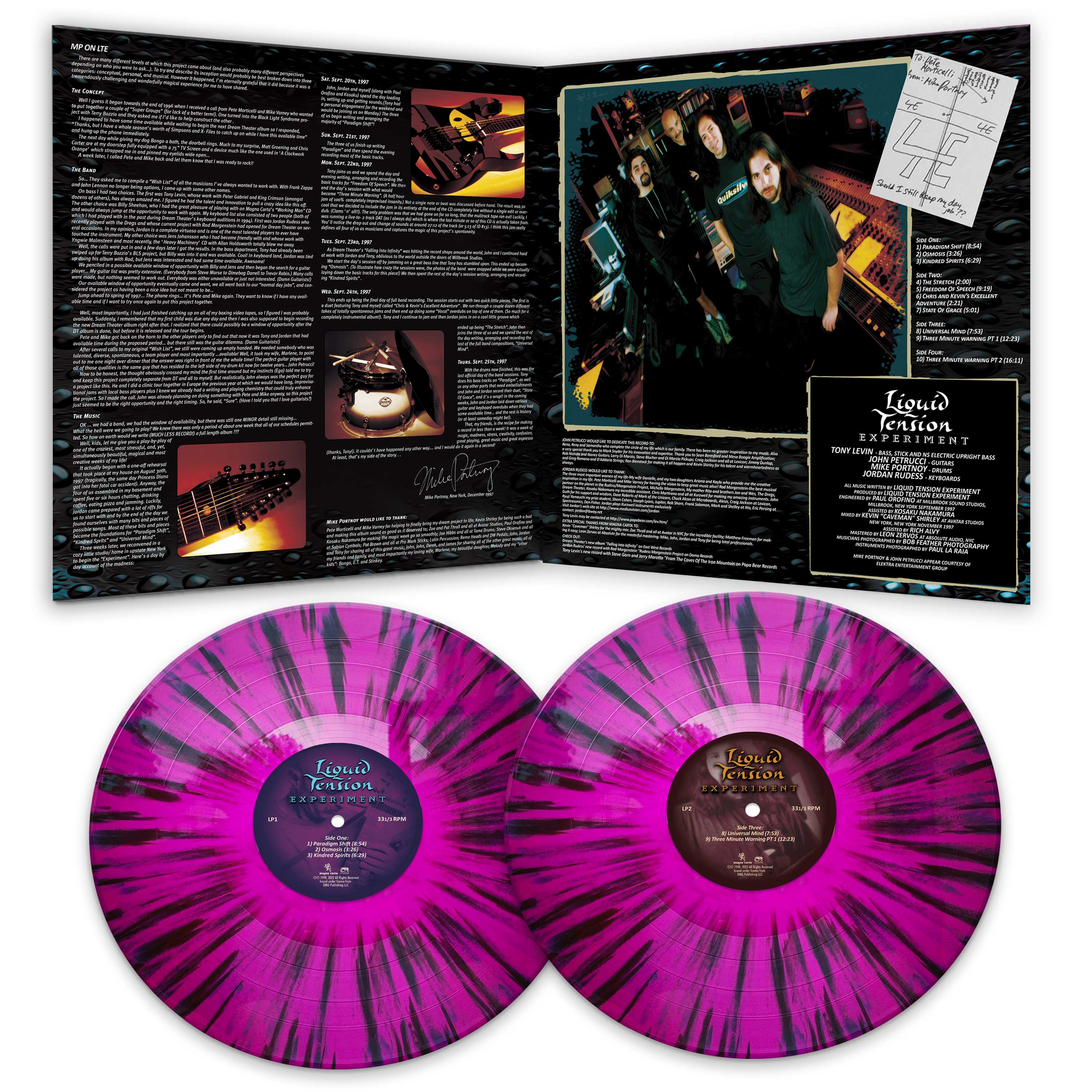 Liquid Tension Experiment (Limited Edition Purple-Black Splatter Double Vinyl) - Image 3