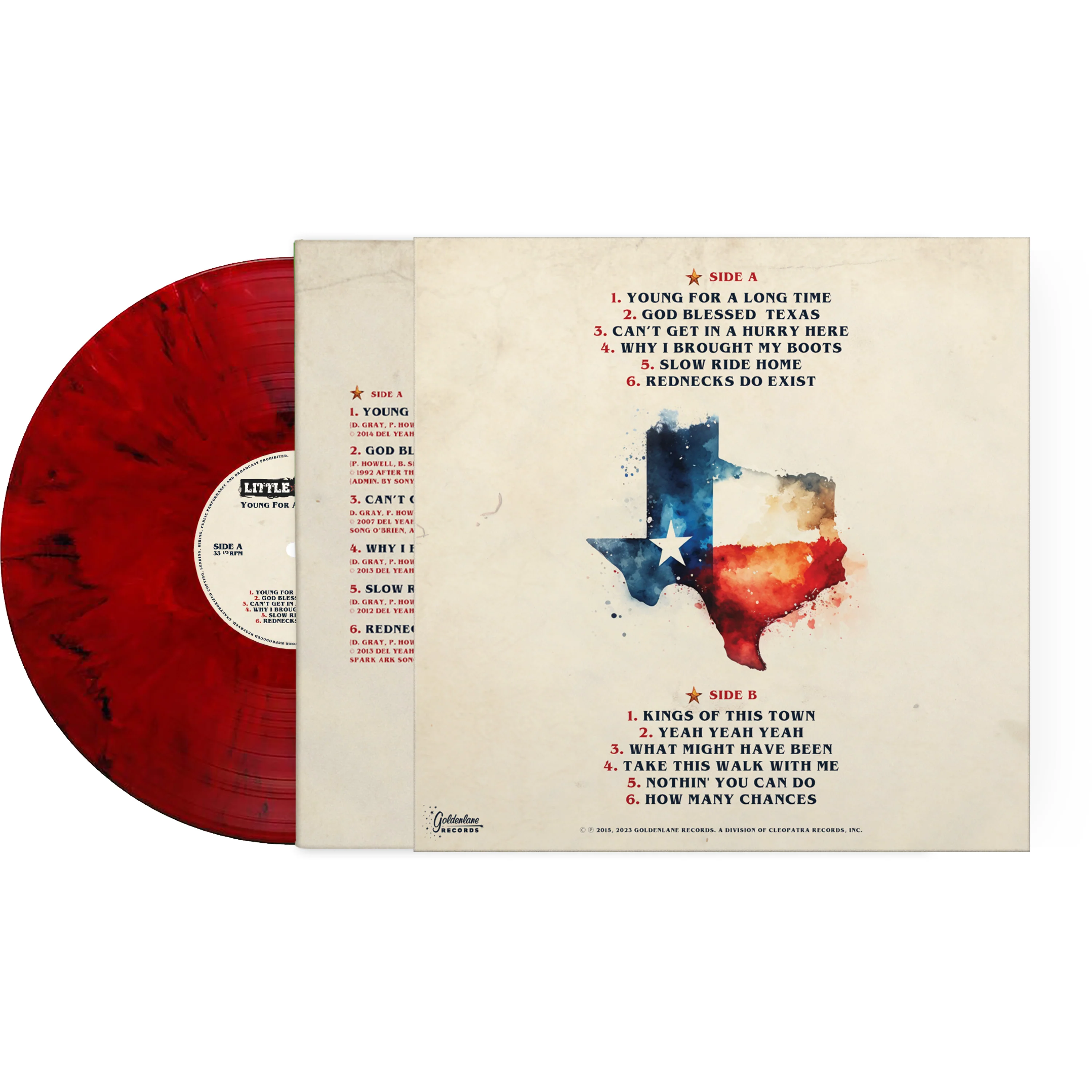 Little Texas - Young For A Long Time (Red Marble Vinyl) - Image 2