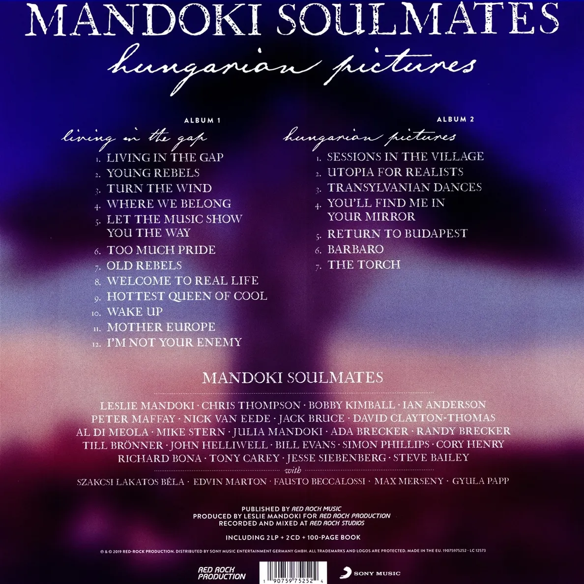 Mandoki Soulmates - Living in the Gap + Hungarian Pictures (Hardback book + 2 LP + 2 CD) - Image 2