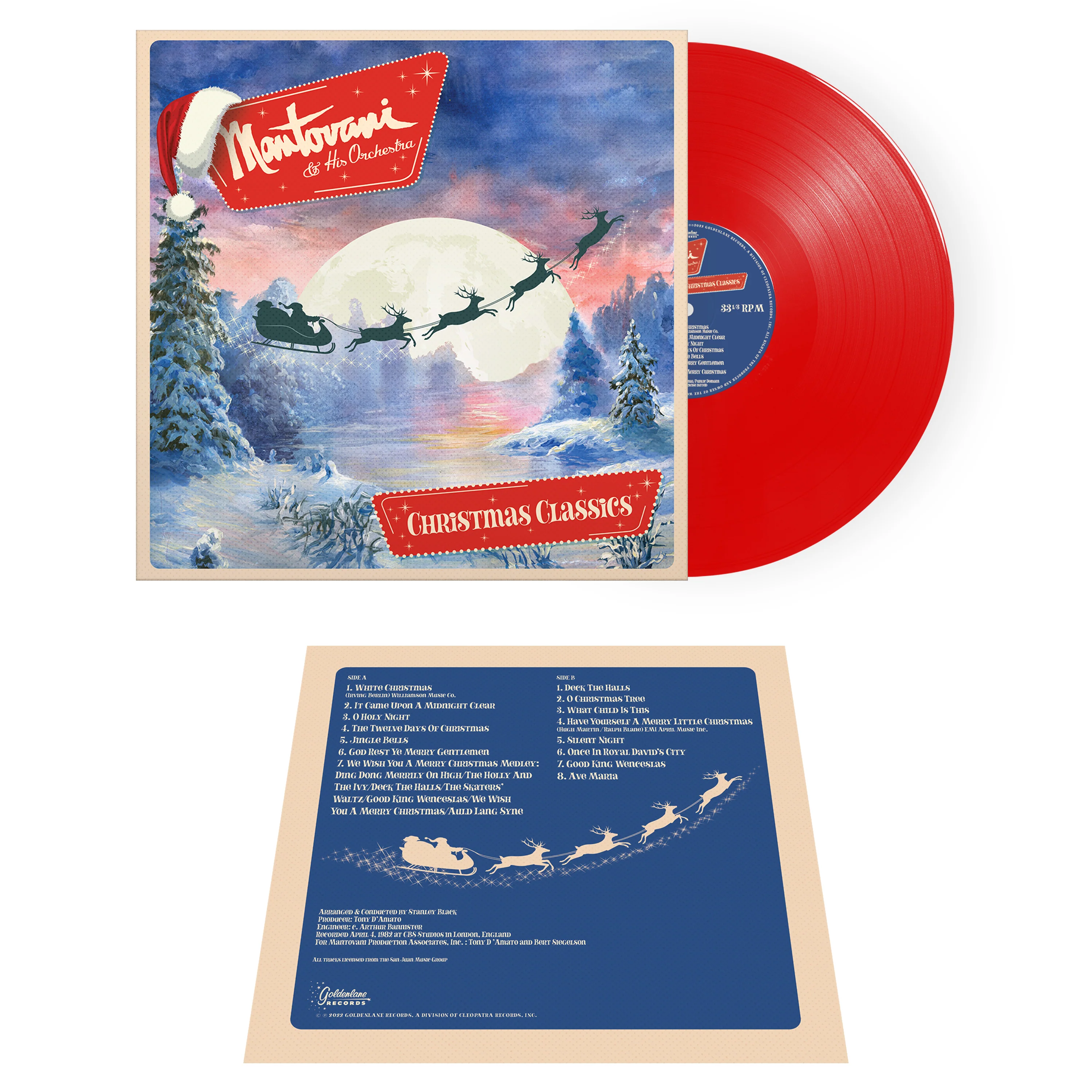Mantovani & His Orchestra - Christmas Classics (Red Vinyl) - Image 2