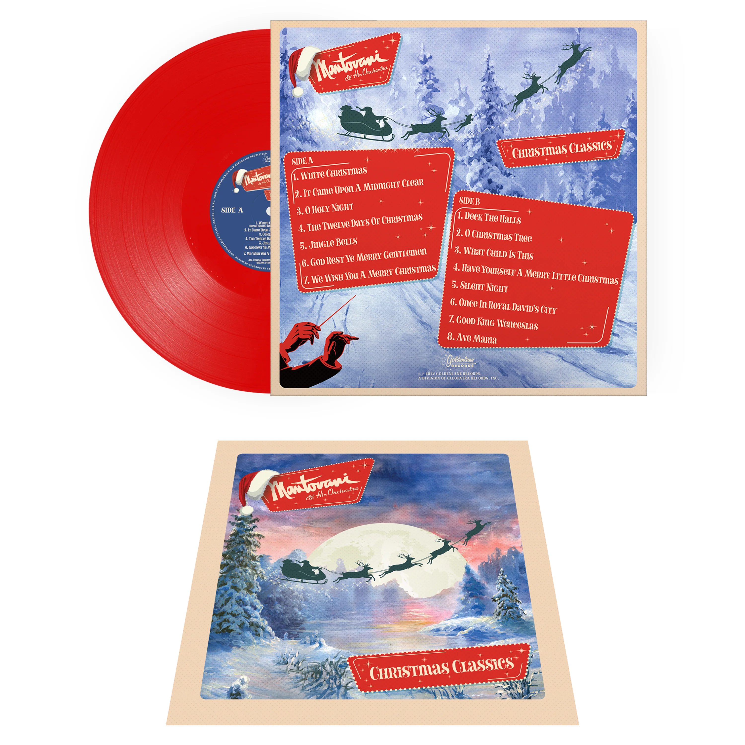 Mantovani & His Orchestra - Christmas Classics (Red Vinyl) - Image 4