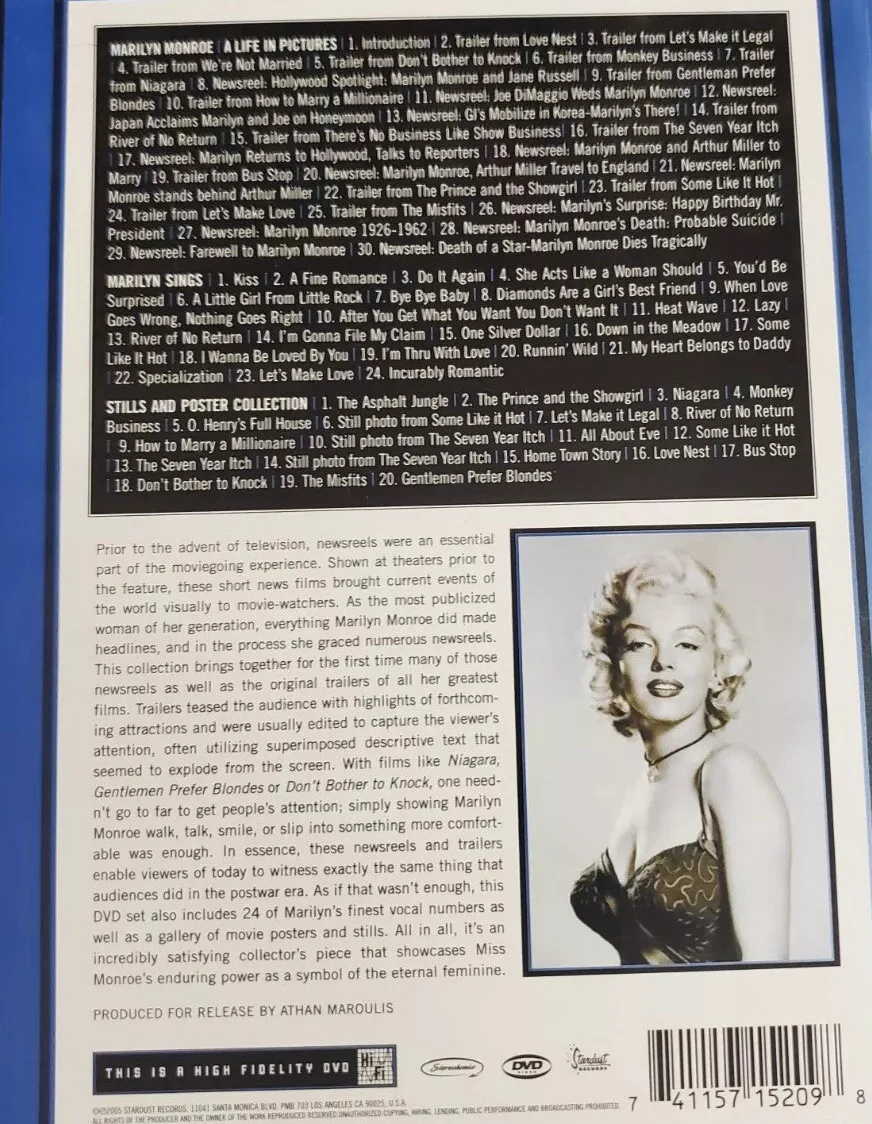 Marilyn Monroe - A Life In Pictures (DVD) - Image 2