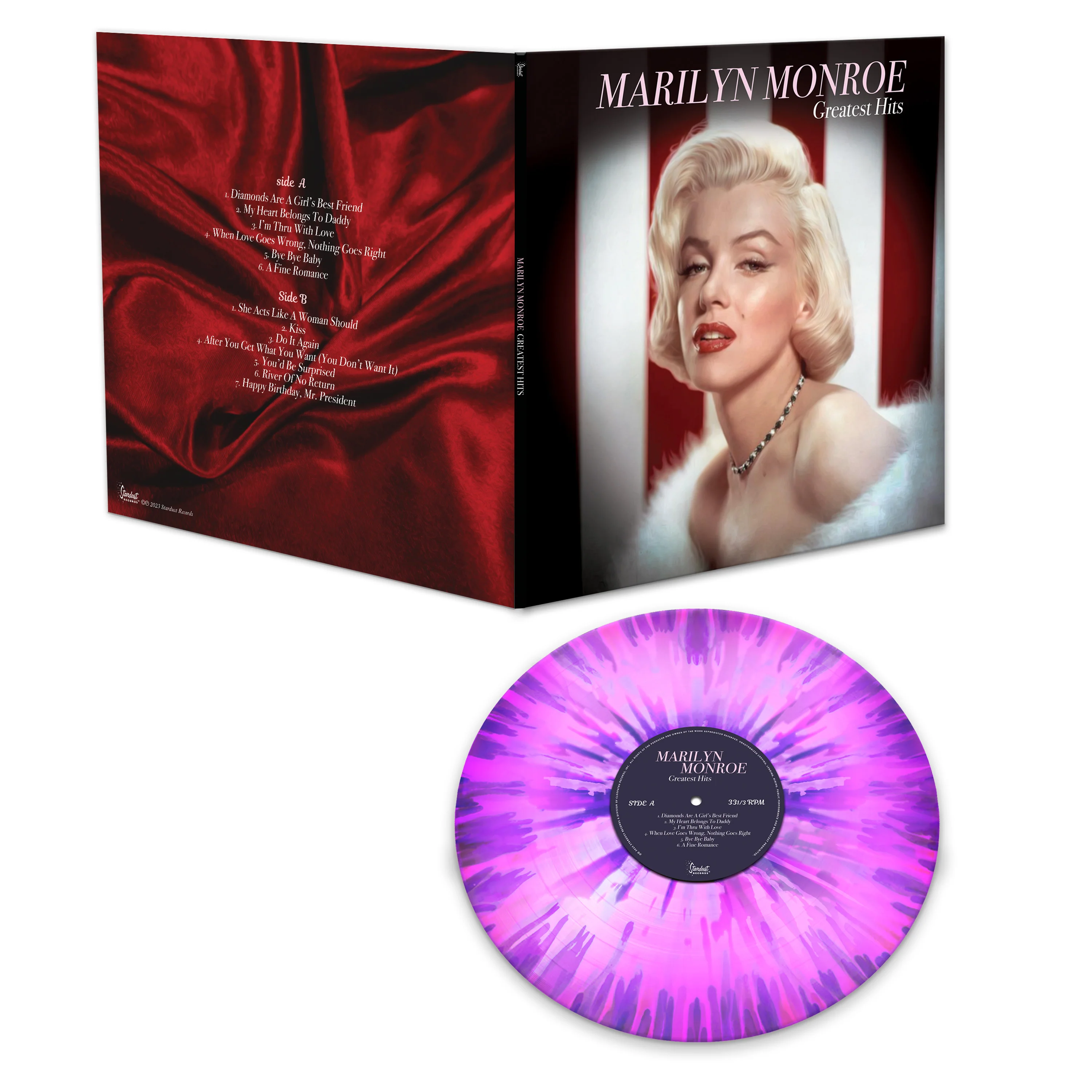 Marilyn Monroe - Greatest Hits (Pink-Purple Splatter Vinyl) - Image 2