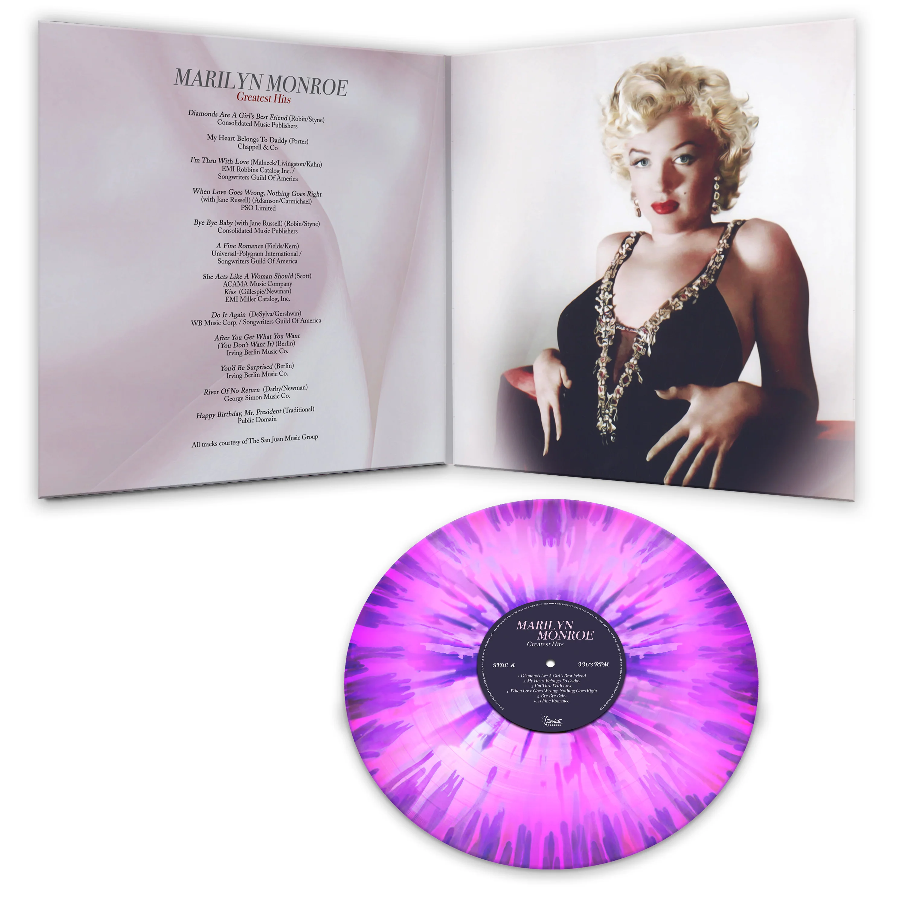 Marilyn Monroe - Greatest Hits (Pink-Purple Splatter Vinyl) - Image 3
