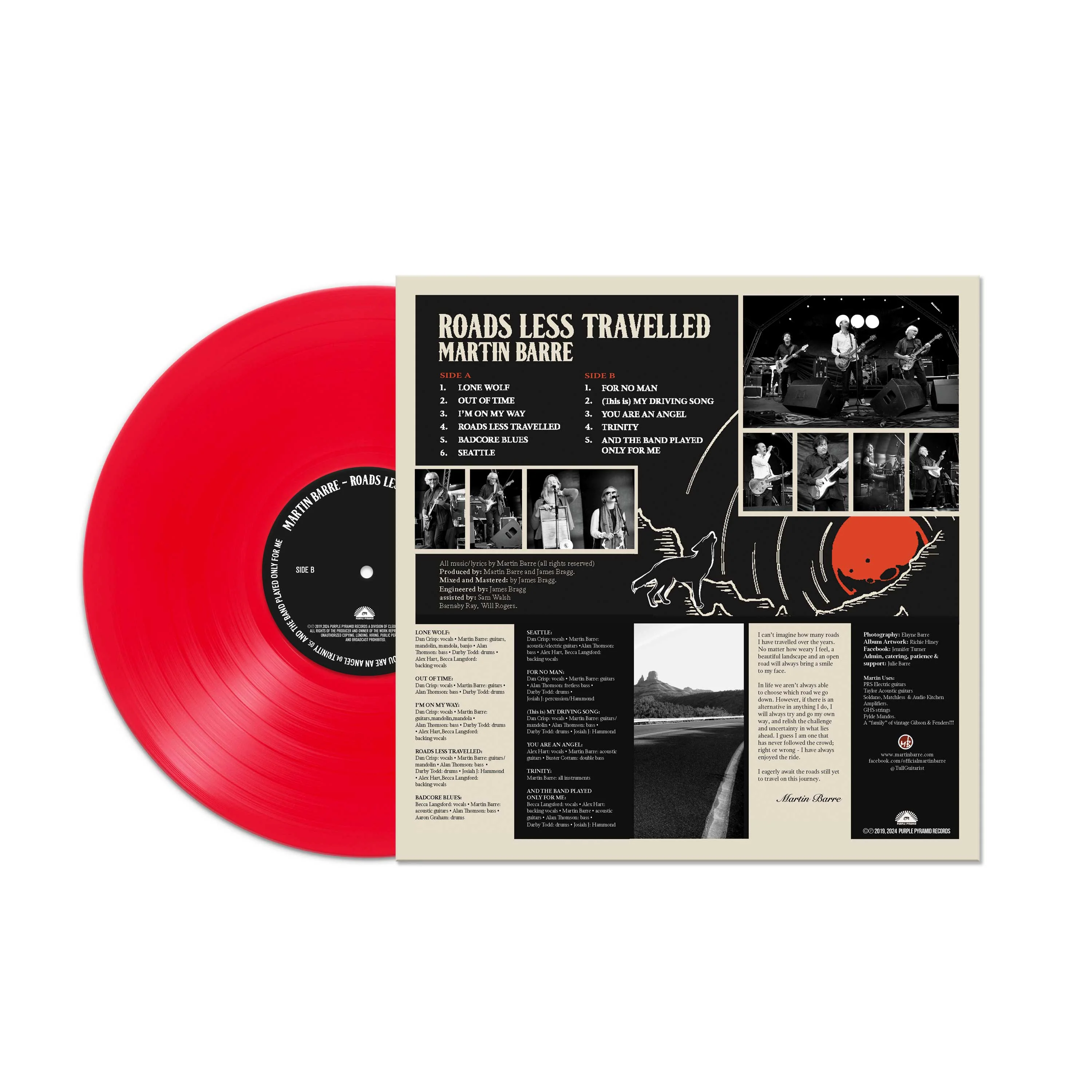 Martin Barre - Roads Less Travelled (Red Vinyl) - Image 2