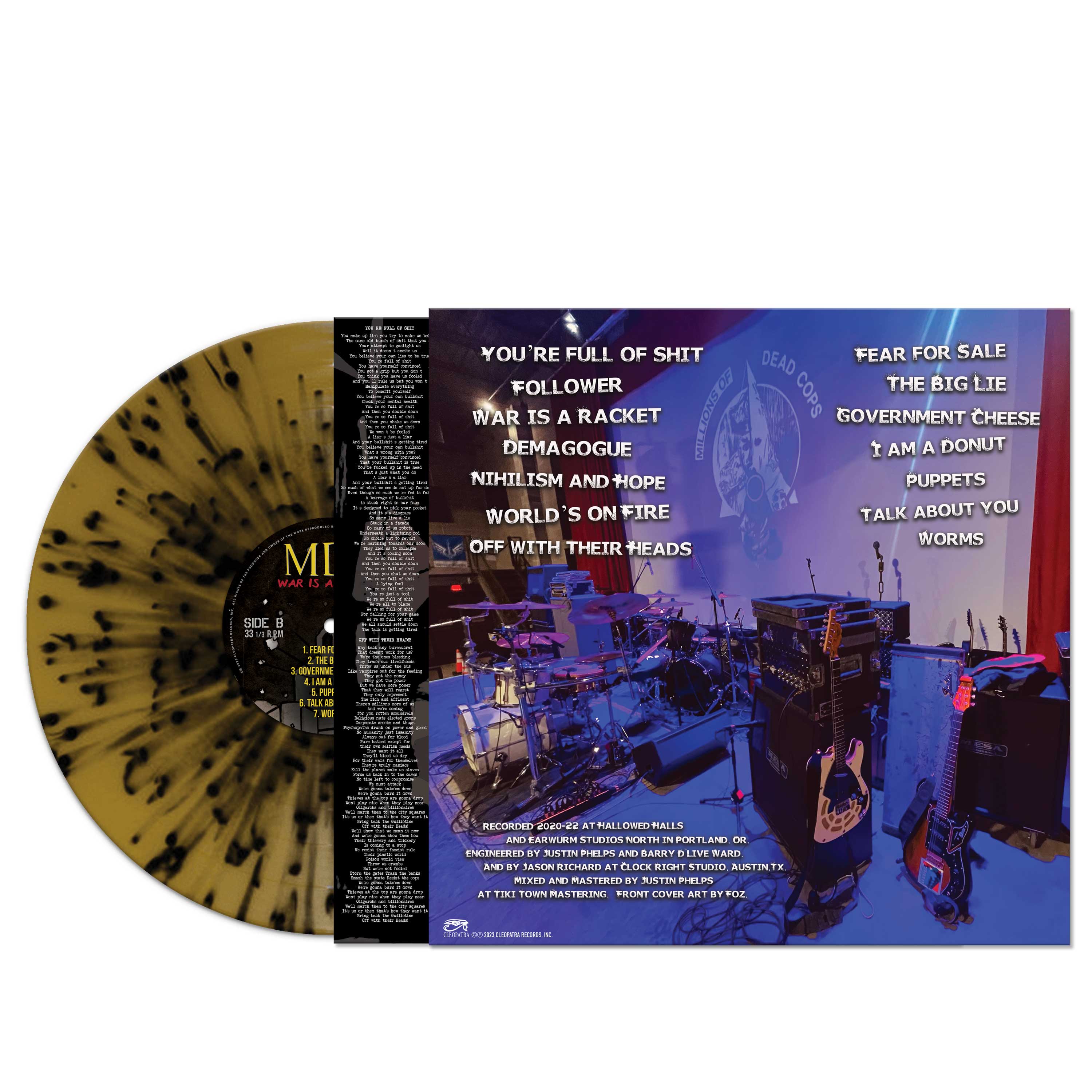 MDC - War Is A Racket (Gold-Black Splatter Vinyl) - Image 2