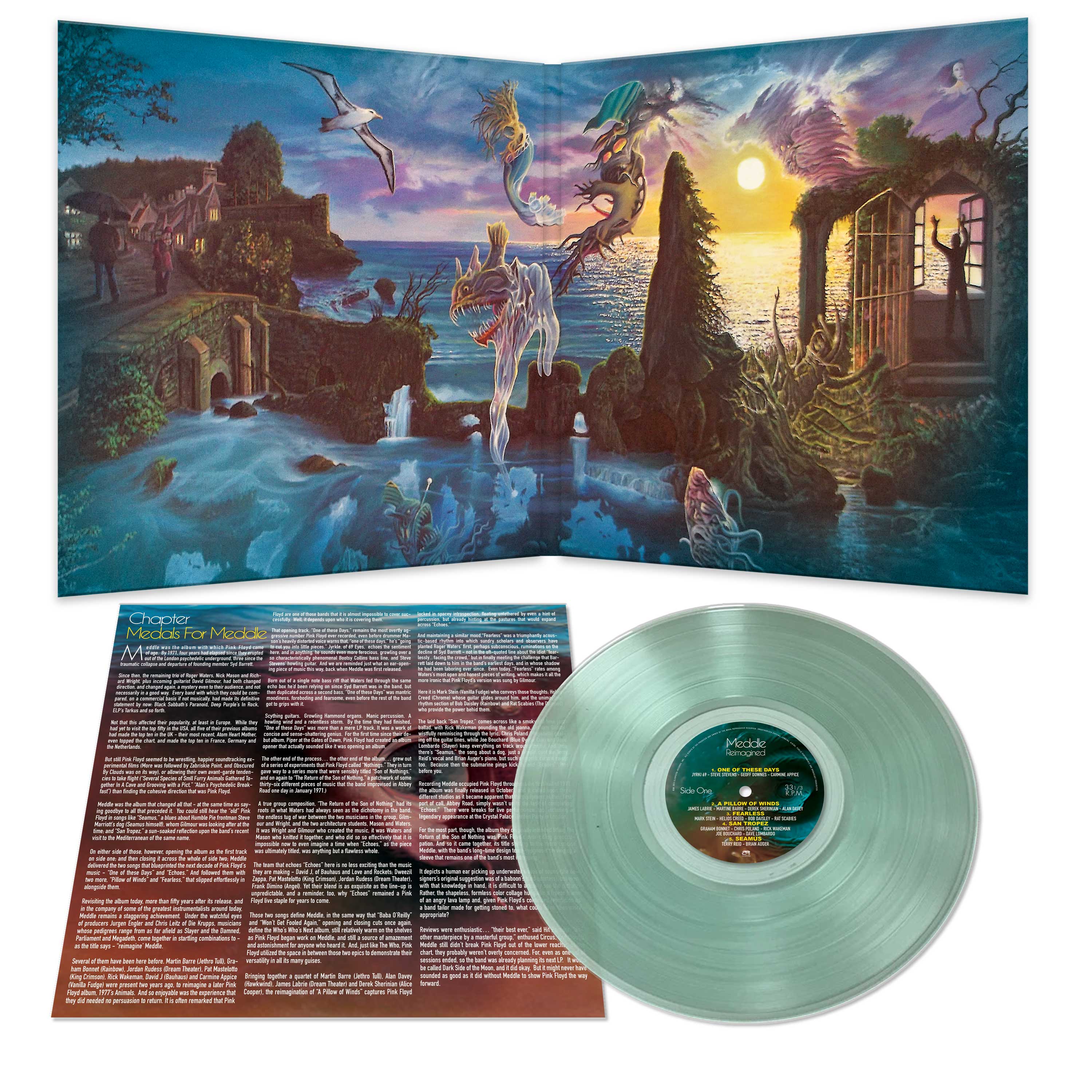 Meddle Reimagined - A Tribute To Pink Floyd - (Coke Bottle Green Vinyl) - Image 2