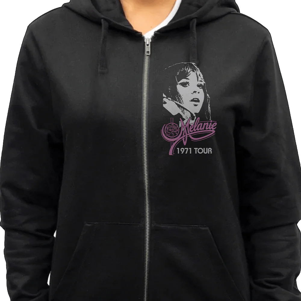 Melanie - 1971 Tour (Zipper Hoodie) - Image 3