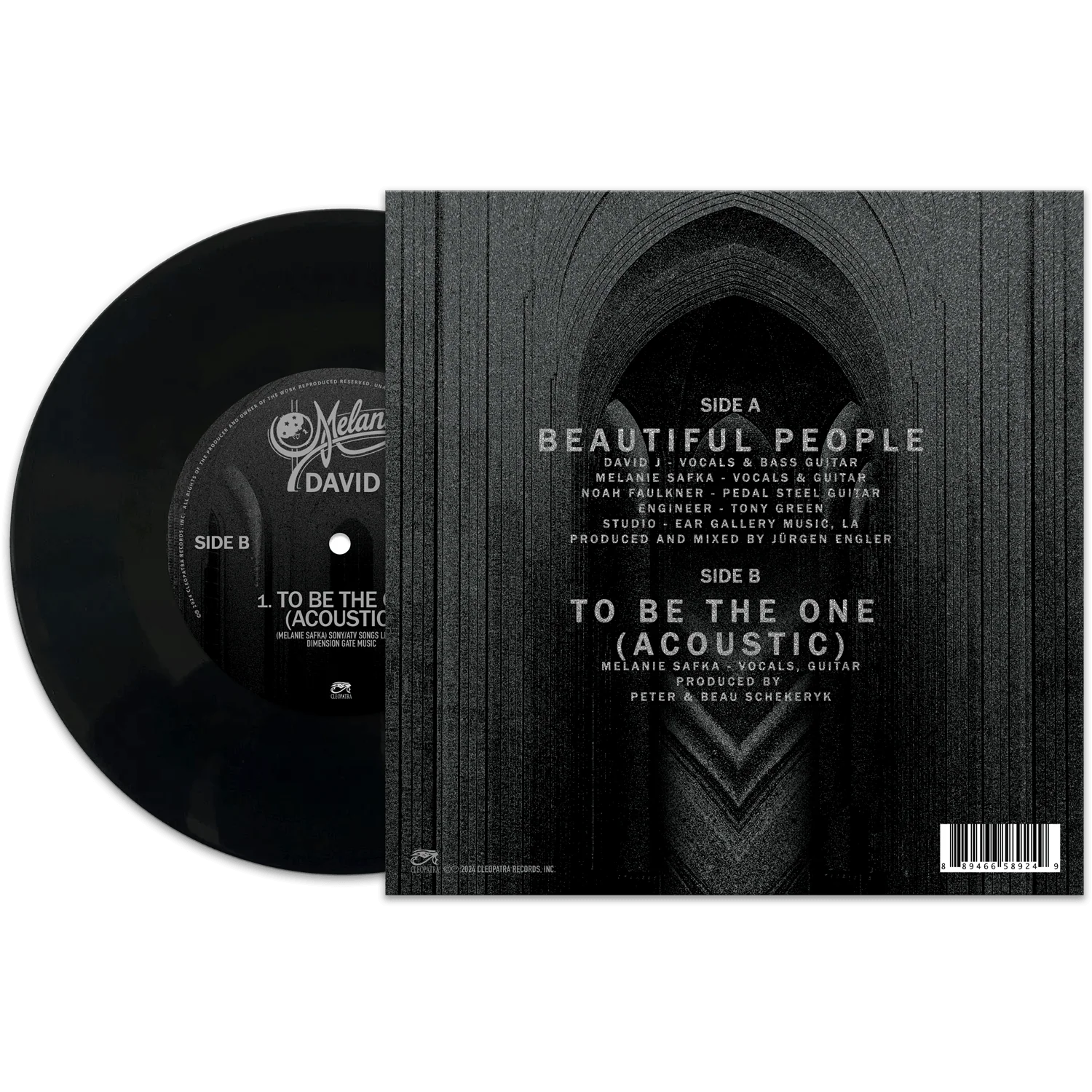 Melanie & David J - Beautiful People (7" Black Vinyl) - Image 2
