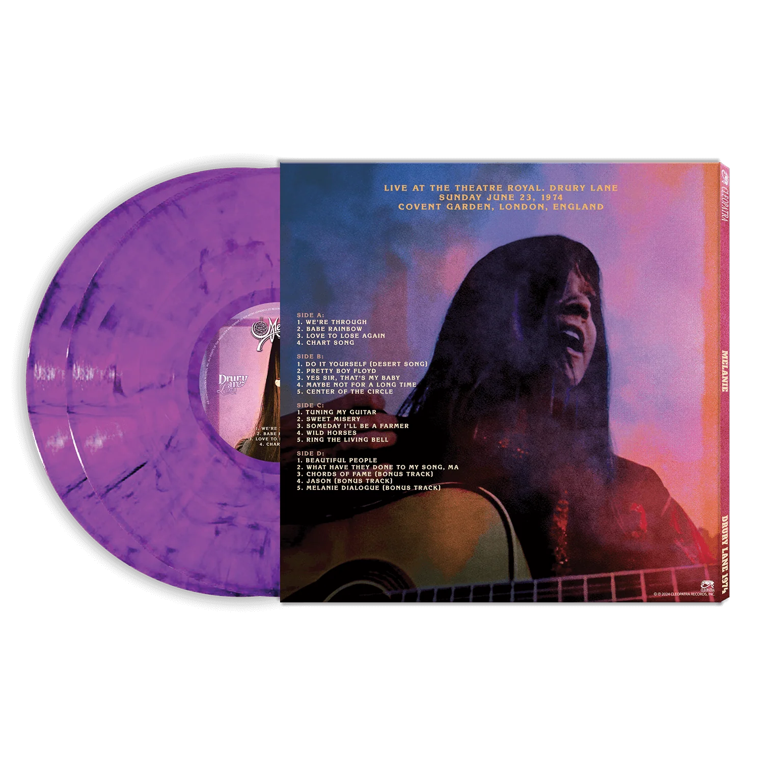 Melanie - Drury Lane 1974 (Purple Marble Double Vinyl) - Image 2
