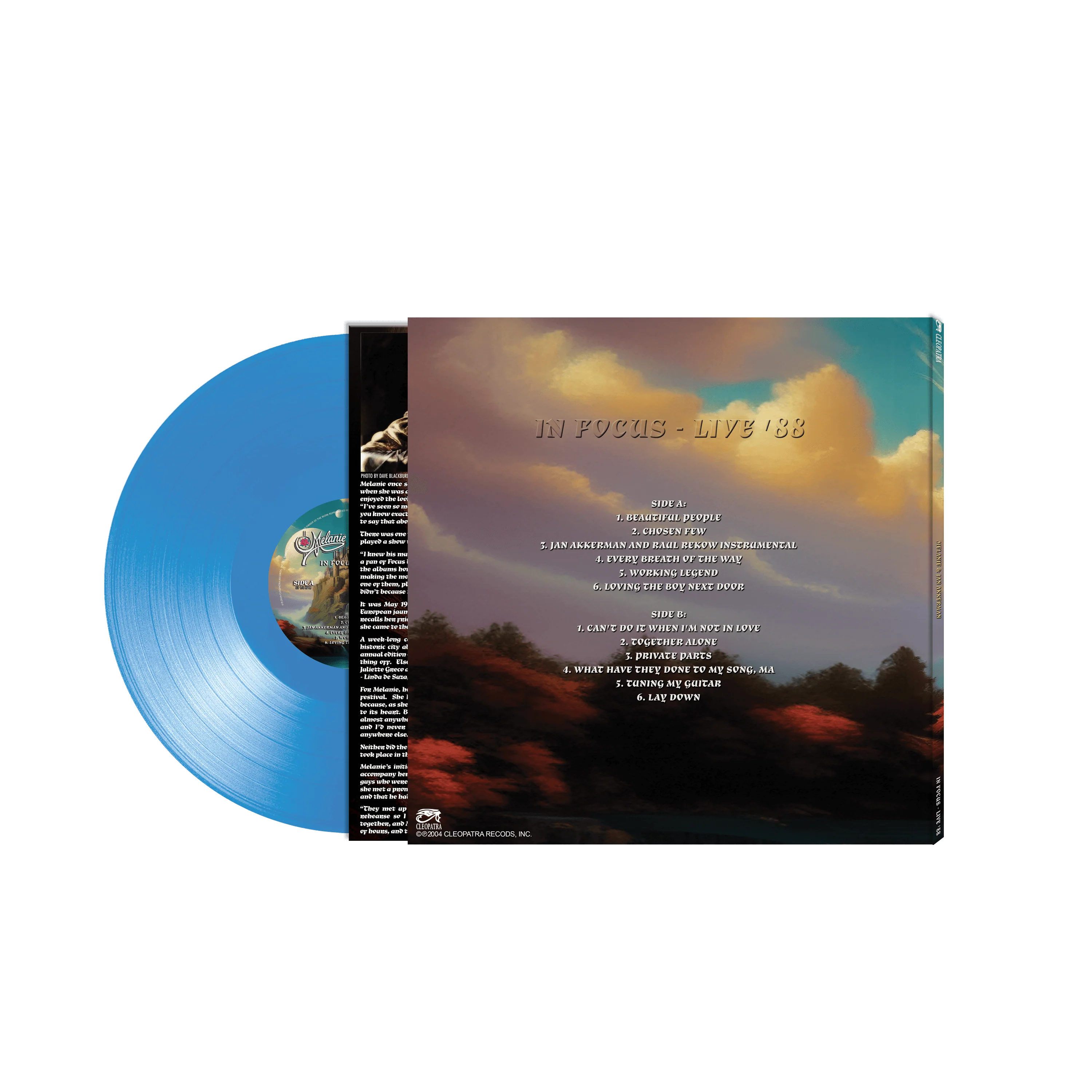 Melanie & Jan Akkerman - In Focus - Live '88 (Blue Vinyl) - Image 2