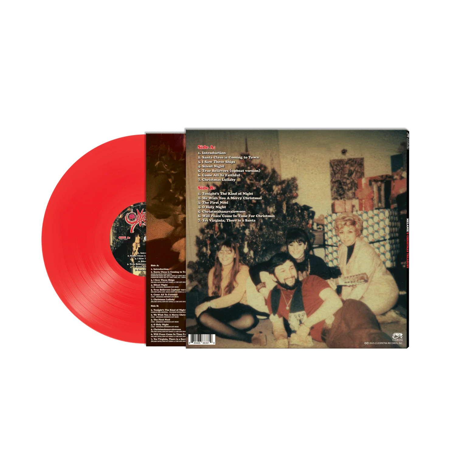 Melanie - Melanie’s Christmas Treasury (Red Vinyl LP) - Image 2